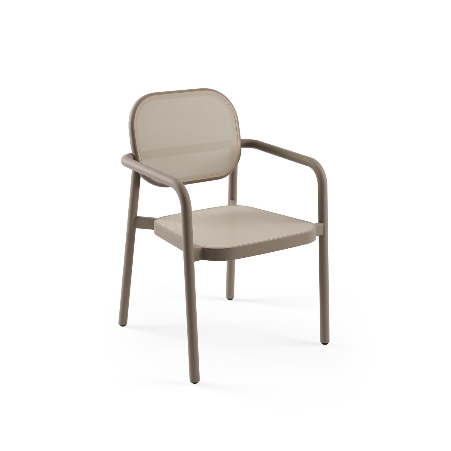 Aera Alüminyum Phifertex Sandalye Kestane Bej Kapuçino