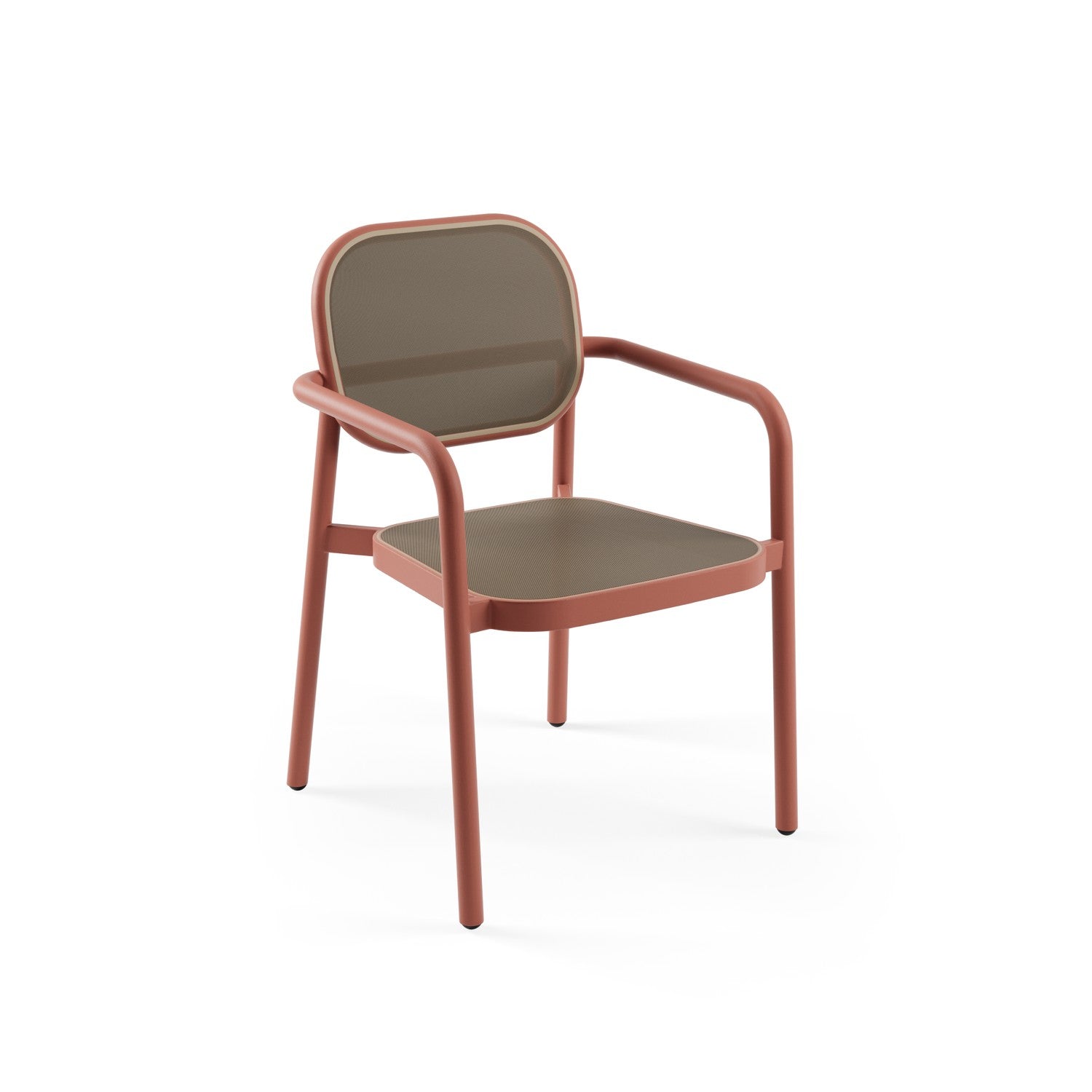 Aera Alüminyum Phifertex Sandalye Siyah Altın Terakota