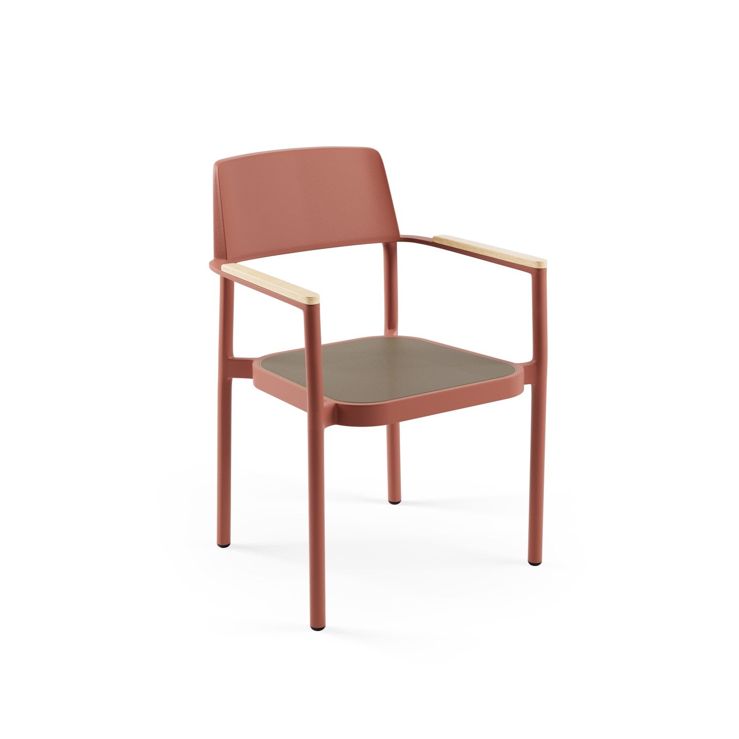 Alora Net Alüminyum İroko Phifertex Sandalye Siyah Altın Antrasit Terakota