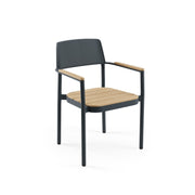 Alora Teak Alüminyum İroko Sandalye Antrasit