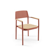 Alora Teak Alüminyum İroko Sandalye Terakota