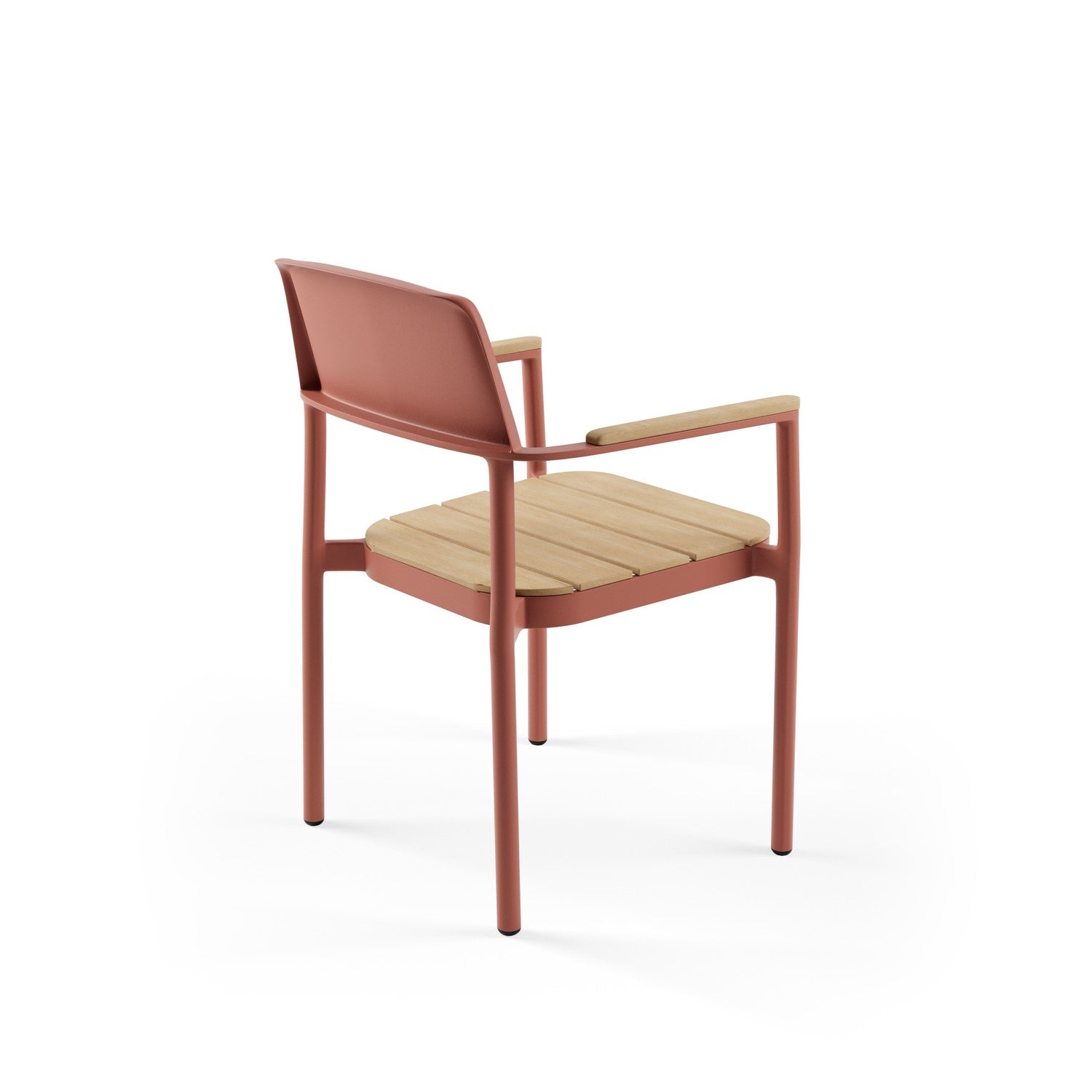 Alora Teak Alüminyum İroko Sandalye Terakota