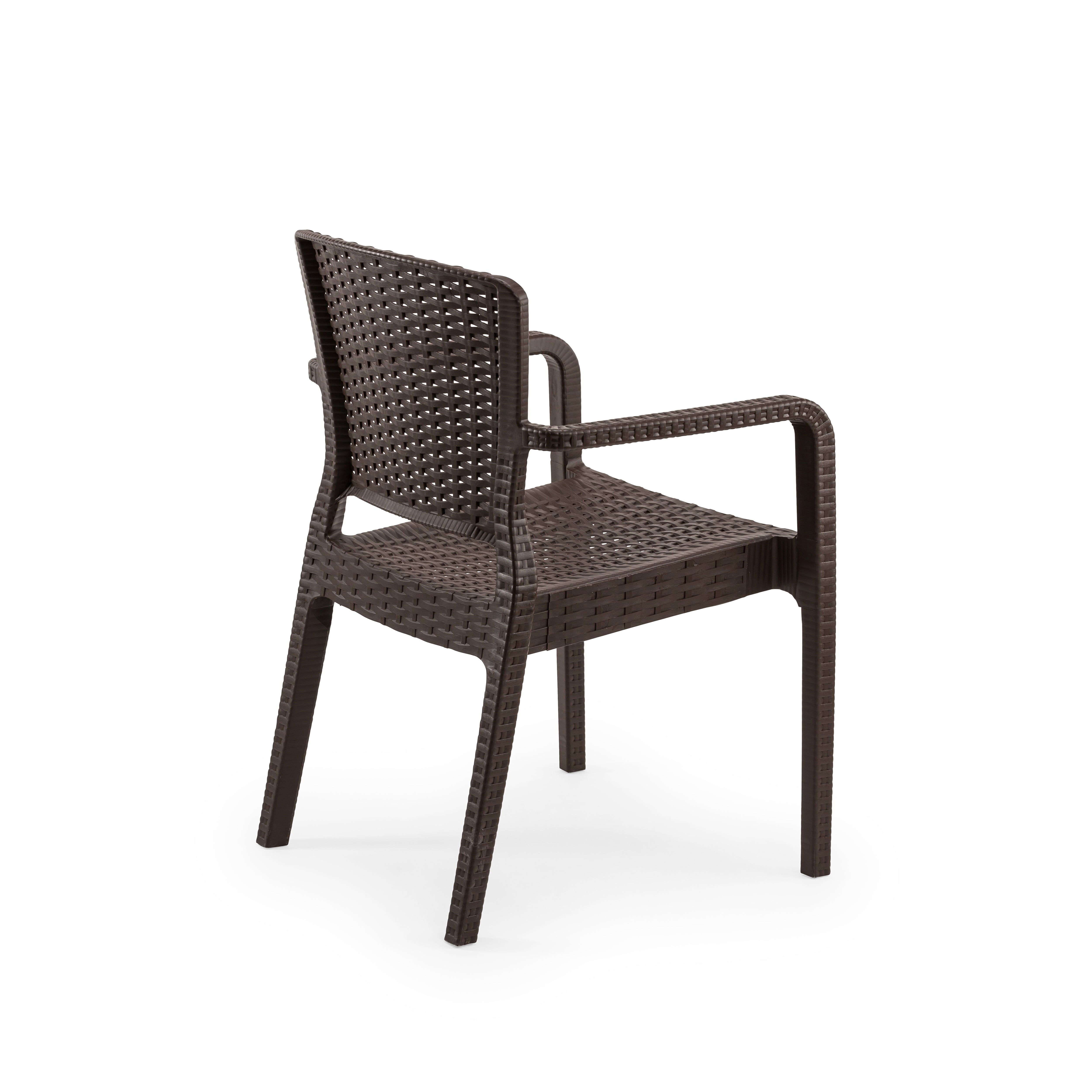 Antares Kollu Rattan Görünümlü Polipropilen Sandalye Venge