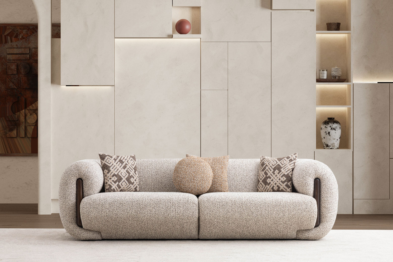 Babil Üçlü Koltuk