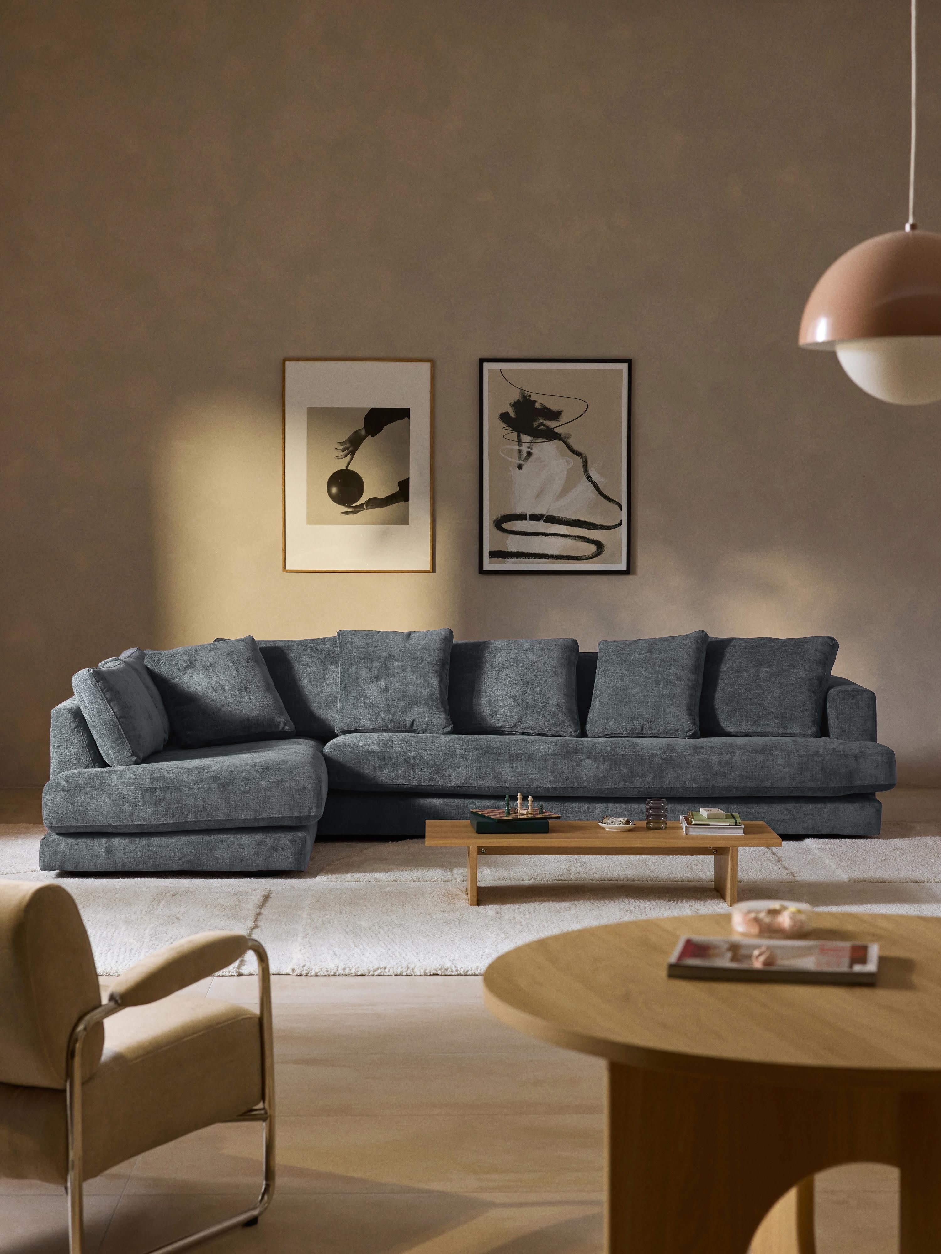 Grand Large Köşe Koltuk Gri Mavi