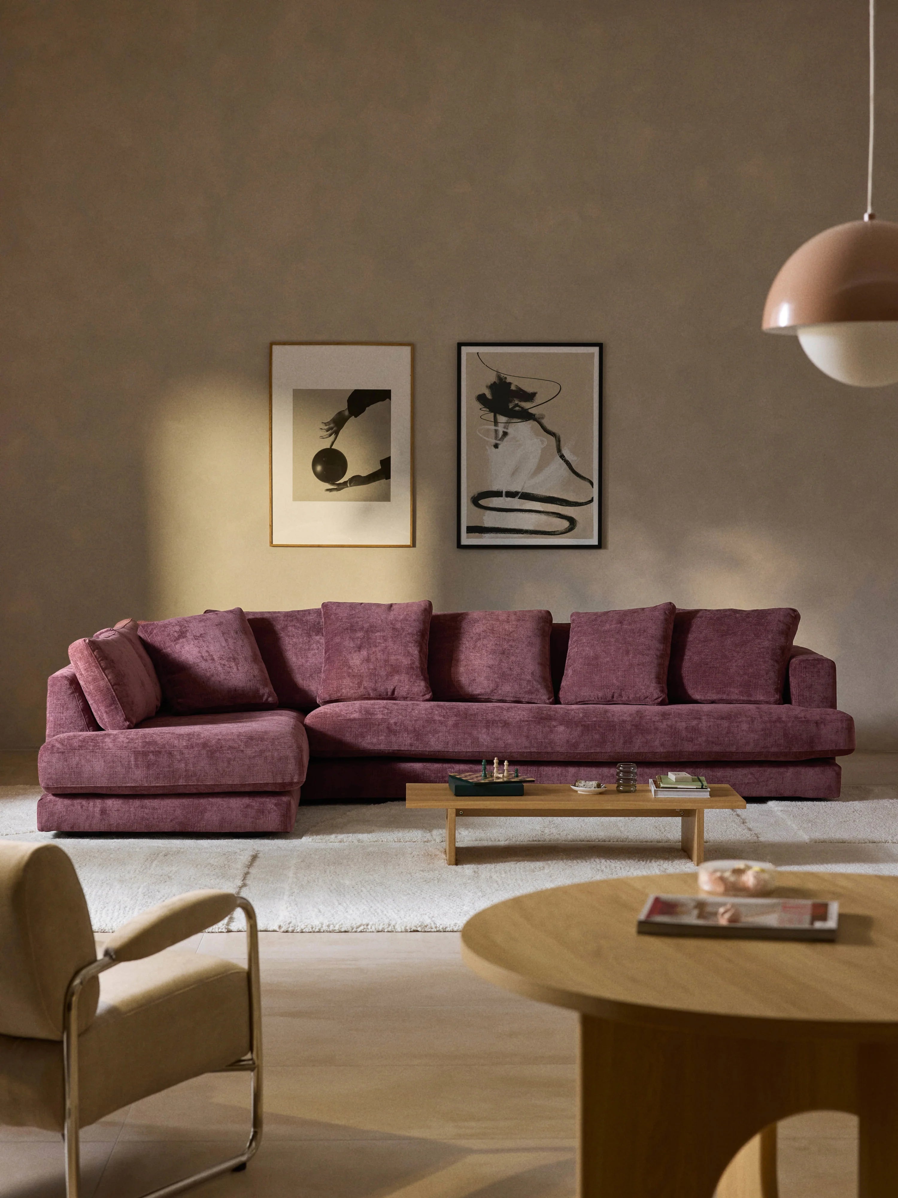 Grand Large Köşe Koltuk Patlıcan