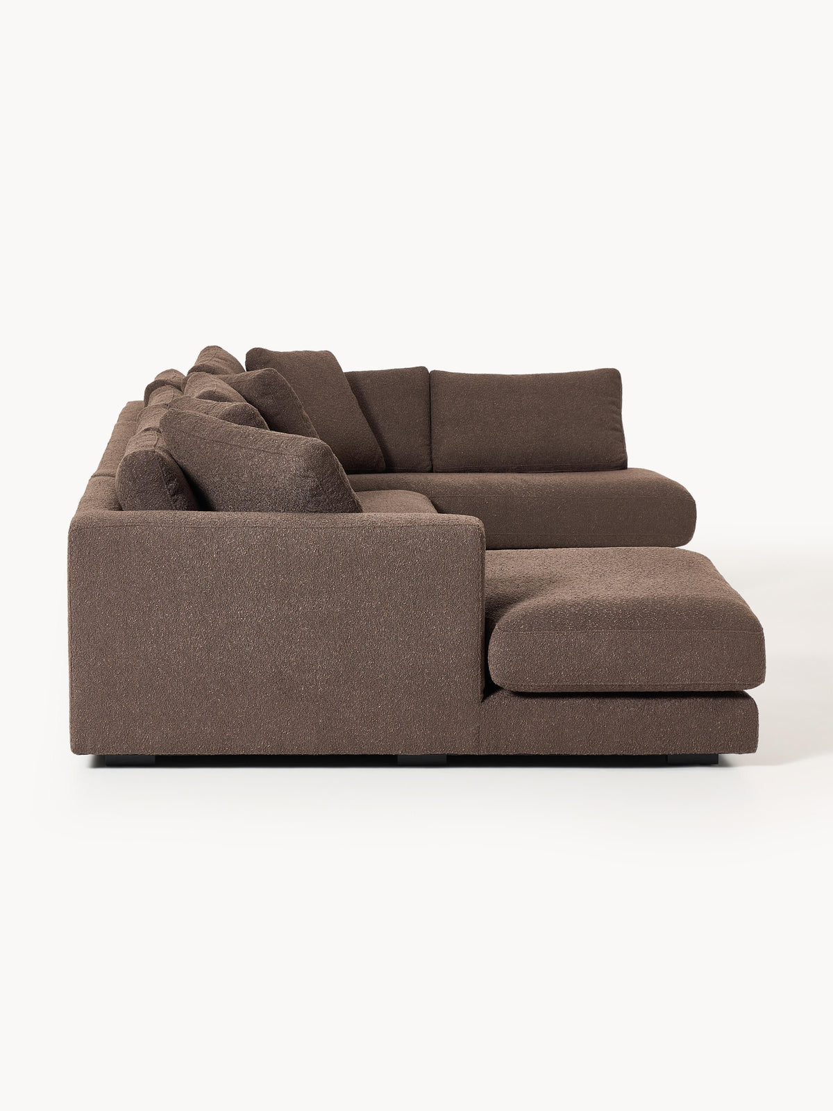 Grand Max Köşe Koltuk Koyu Kahve Bukle