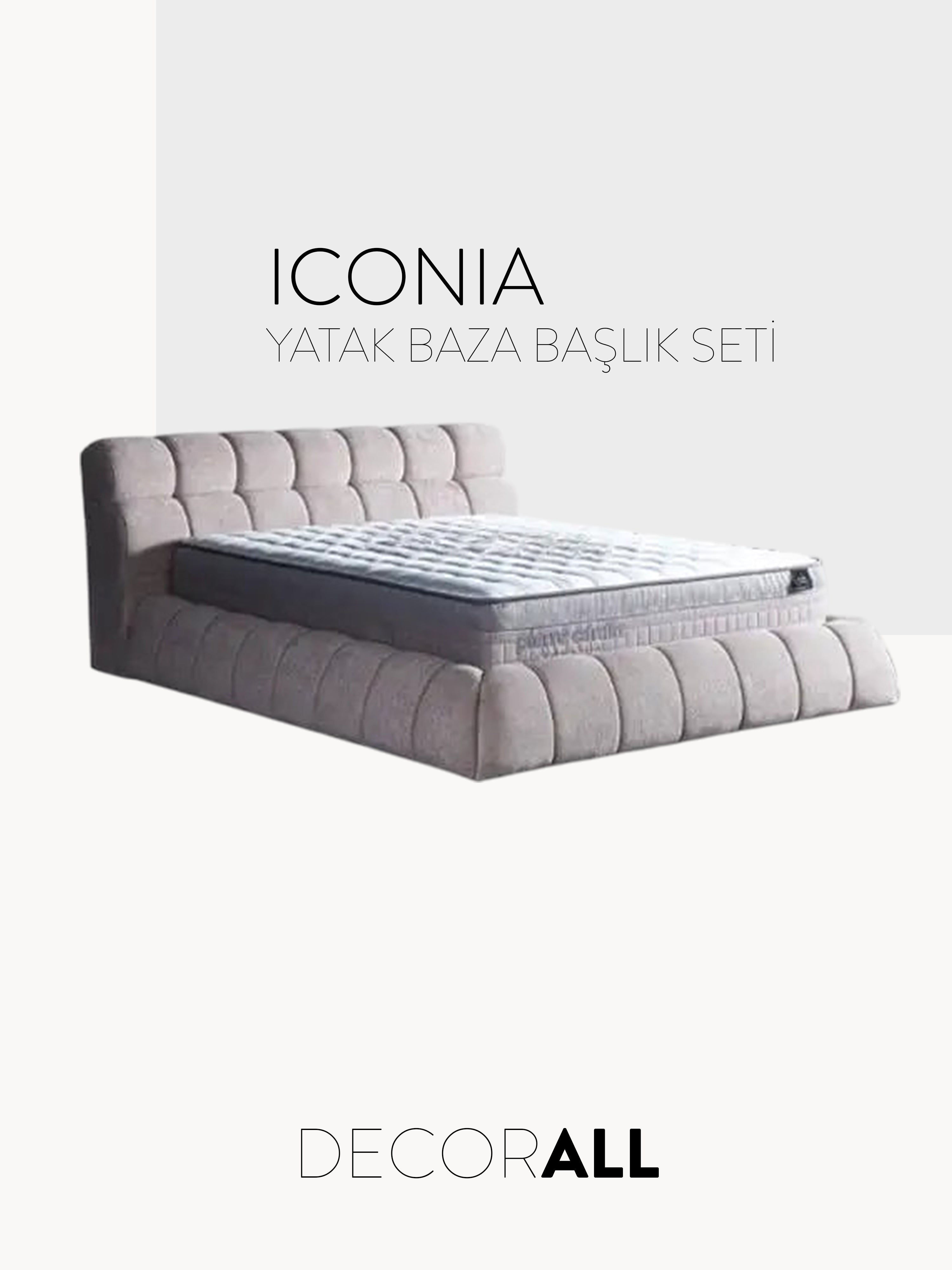 Iconia Yatak Baza Başlık Seti