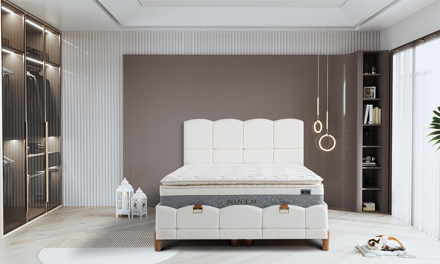 İDAŞ Bohem Yatak Baza Başlık Seti