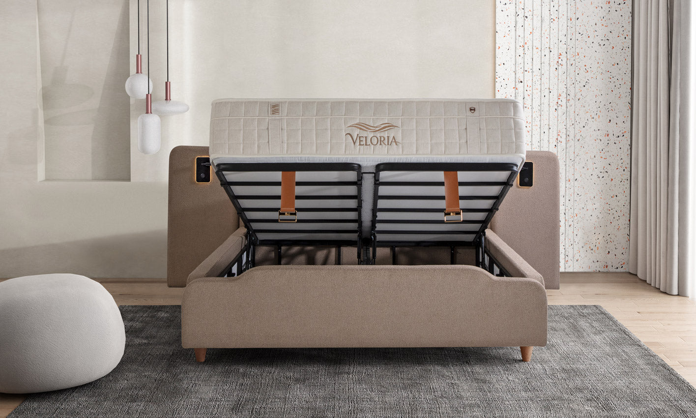 İDAŞ Crown Deluxe Yatak Baza Başlık Seti