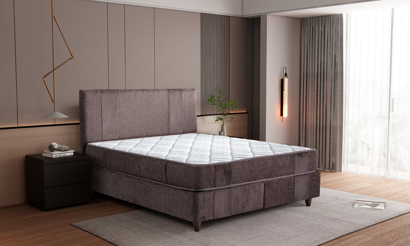 İDAŞ Mercan Yatak Baza Başlık Seti