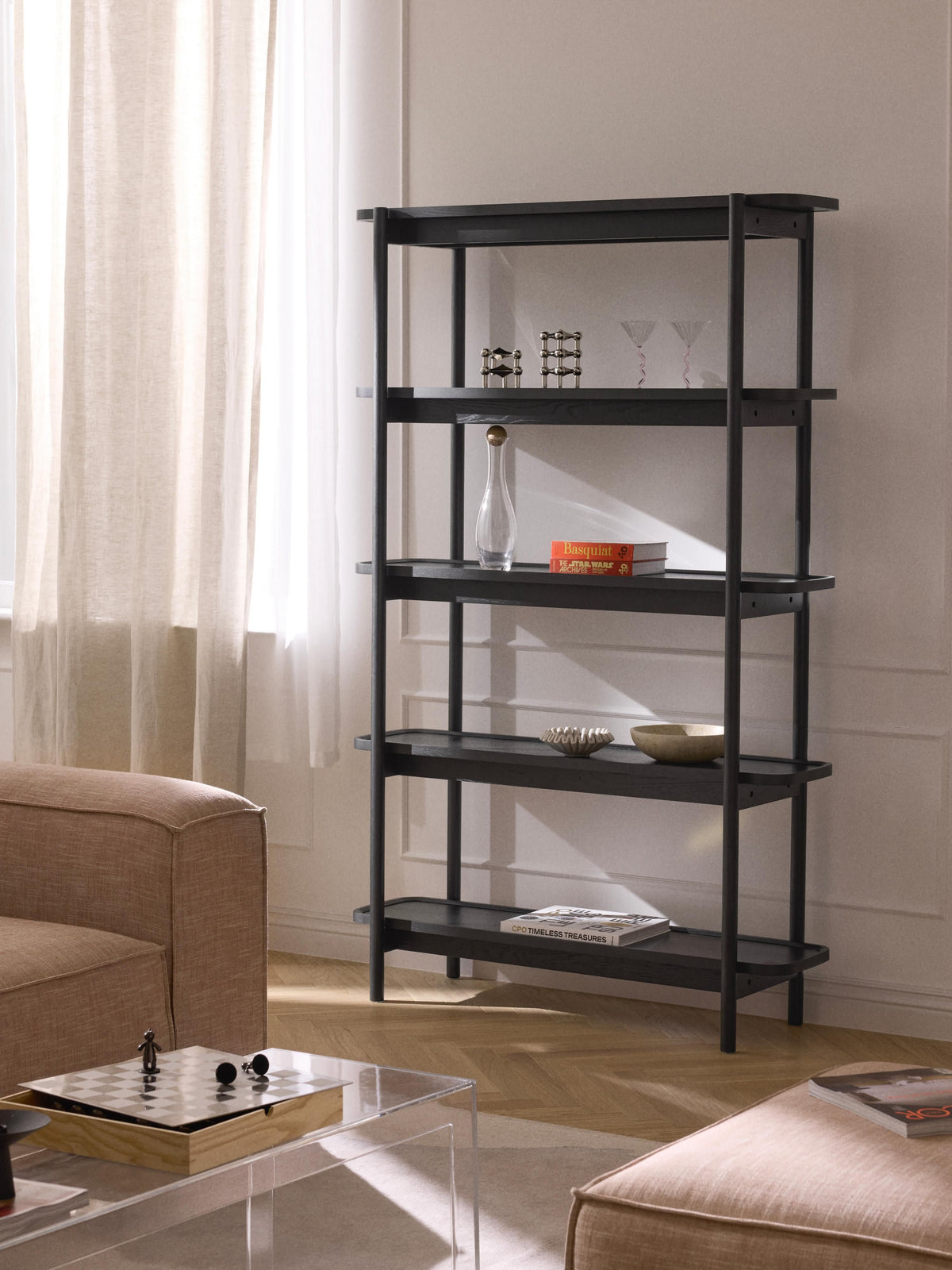 Kanz Plus Ahşap Kitaplık Siyah