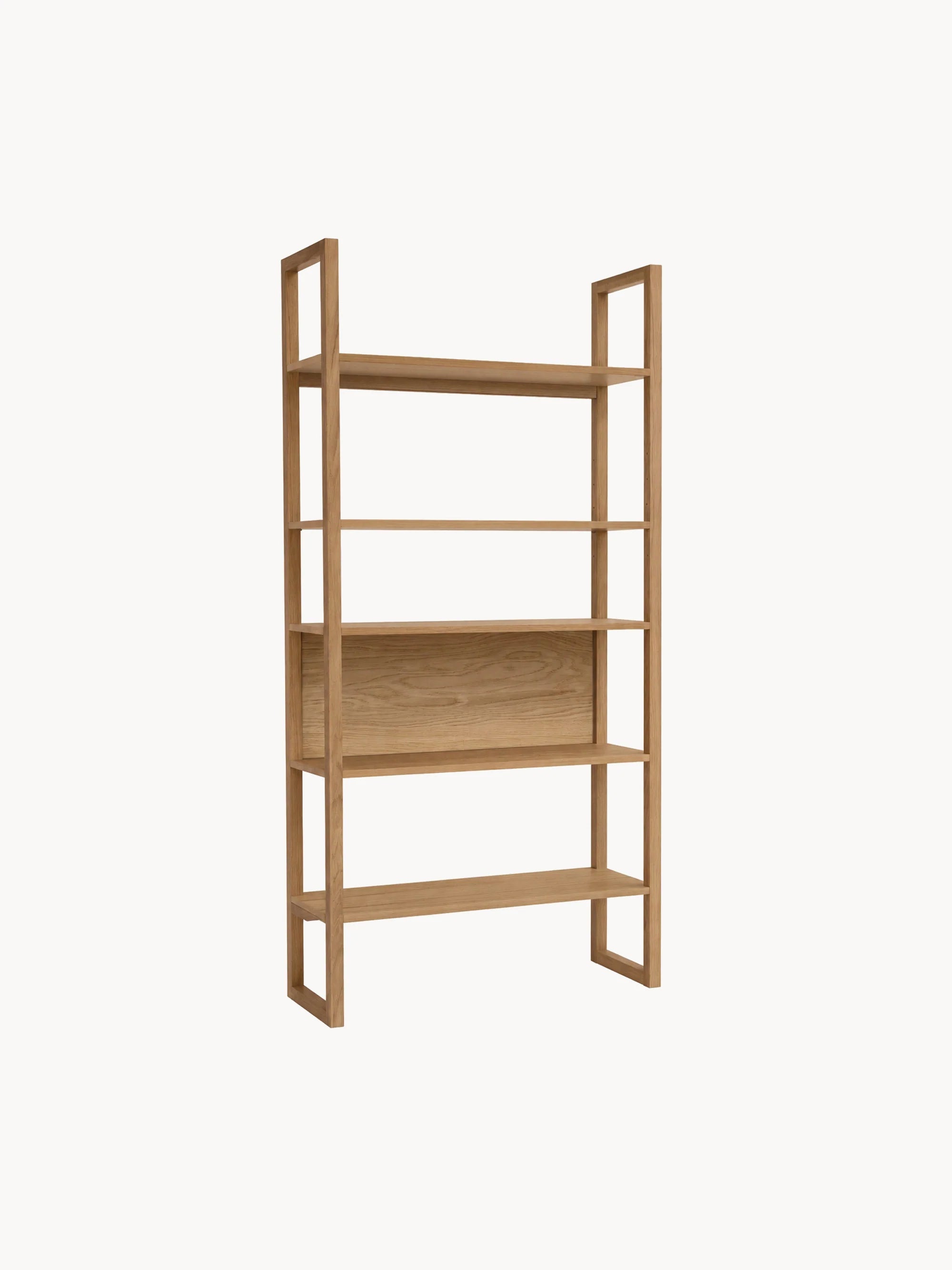 Loft Ahşap Kitaplık Meşe