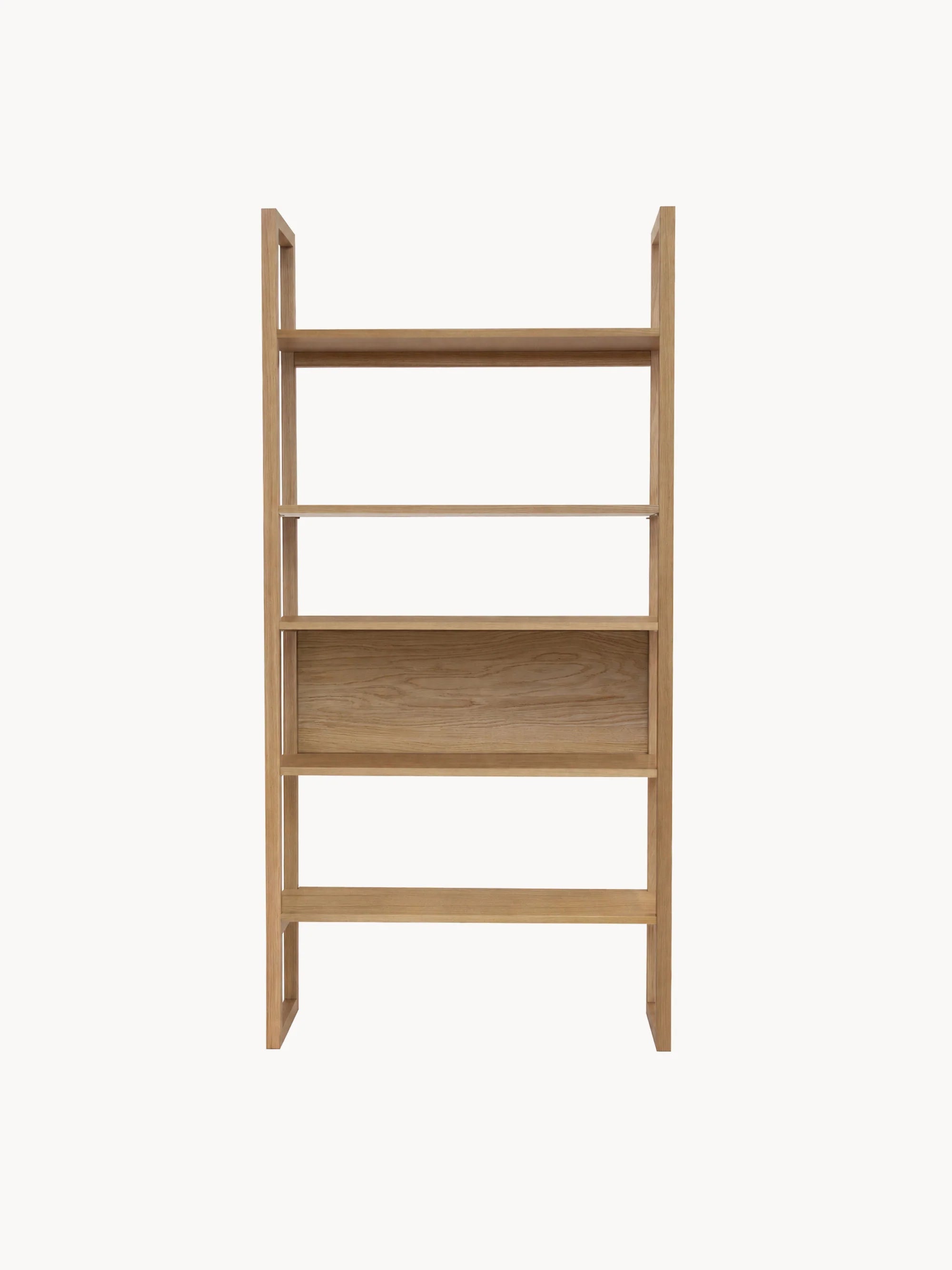 Loft Ahşap Kitaplık Meşe
