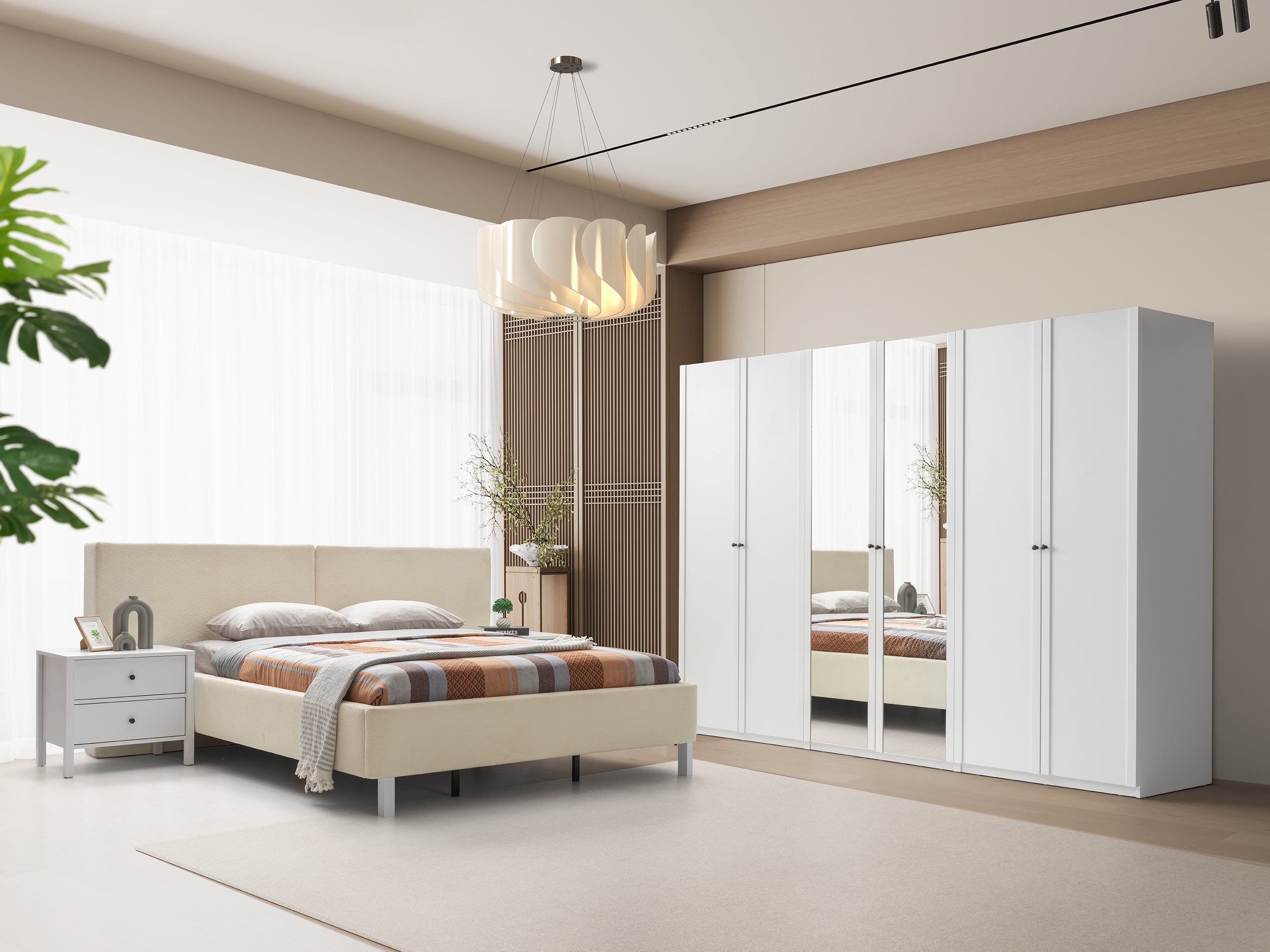 Loft Yatak Odası Takımı Beyaz