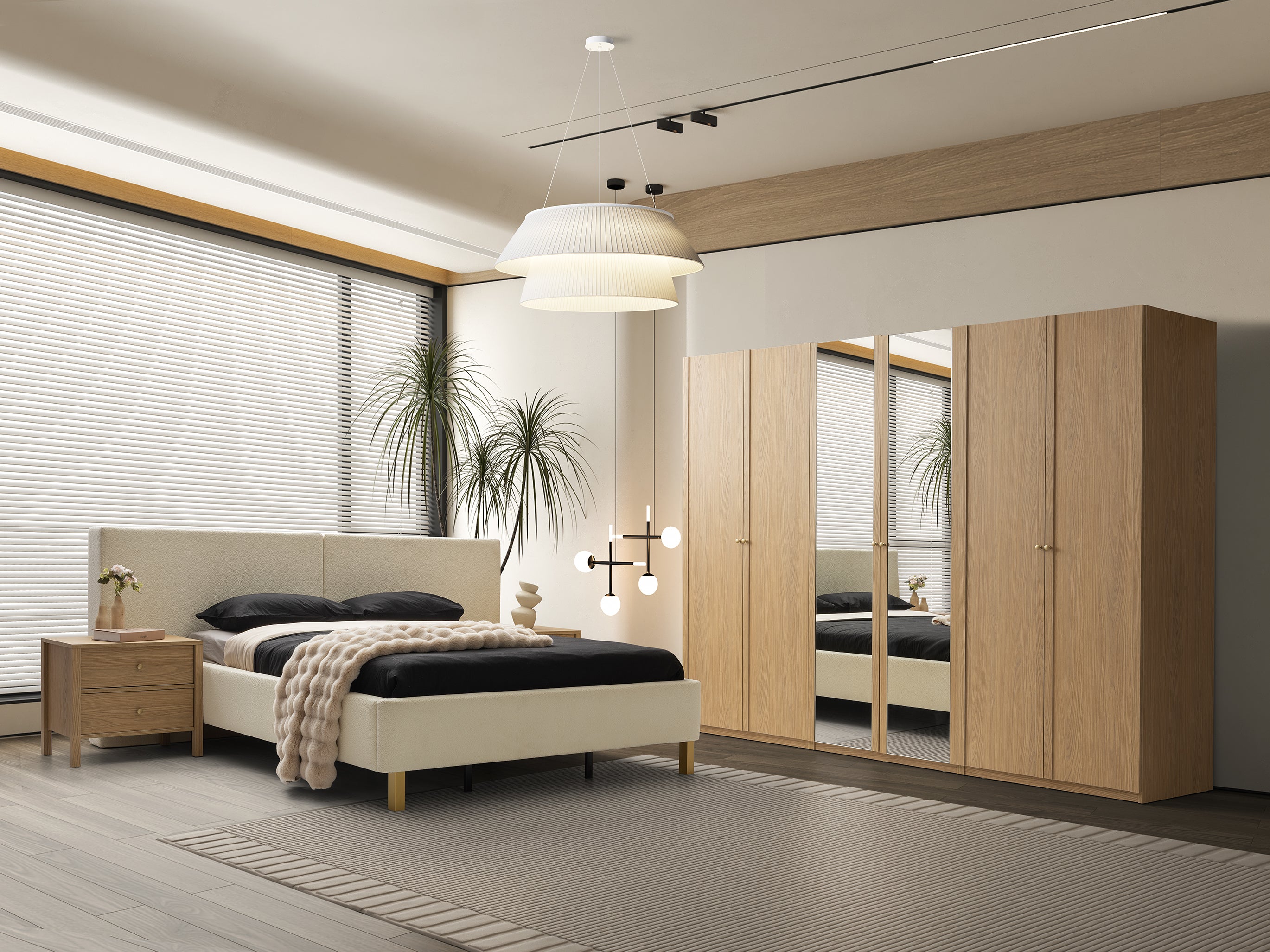 Loft Yatak Odası Takımı Meşe