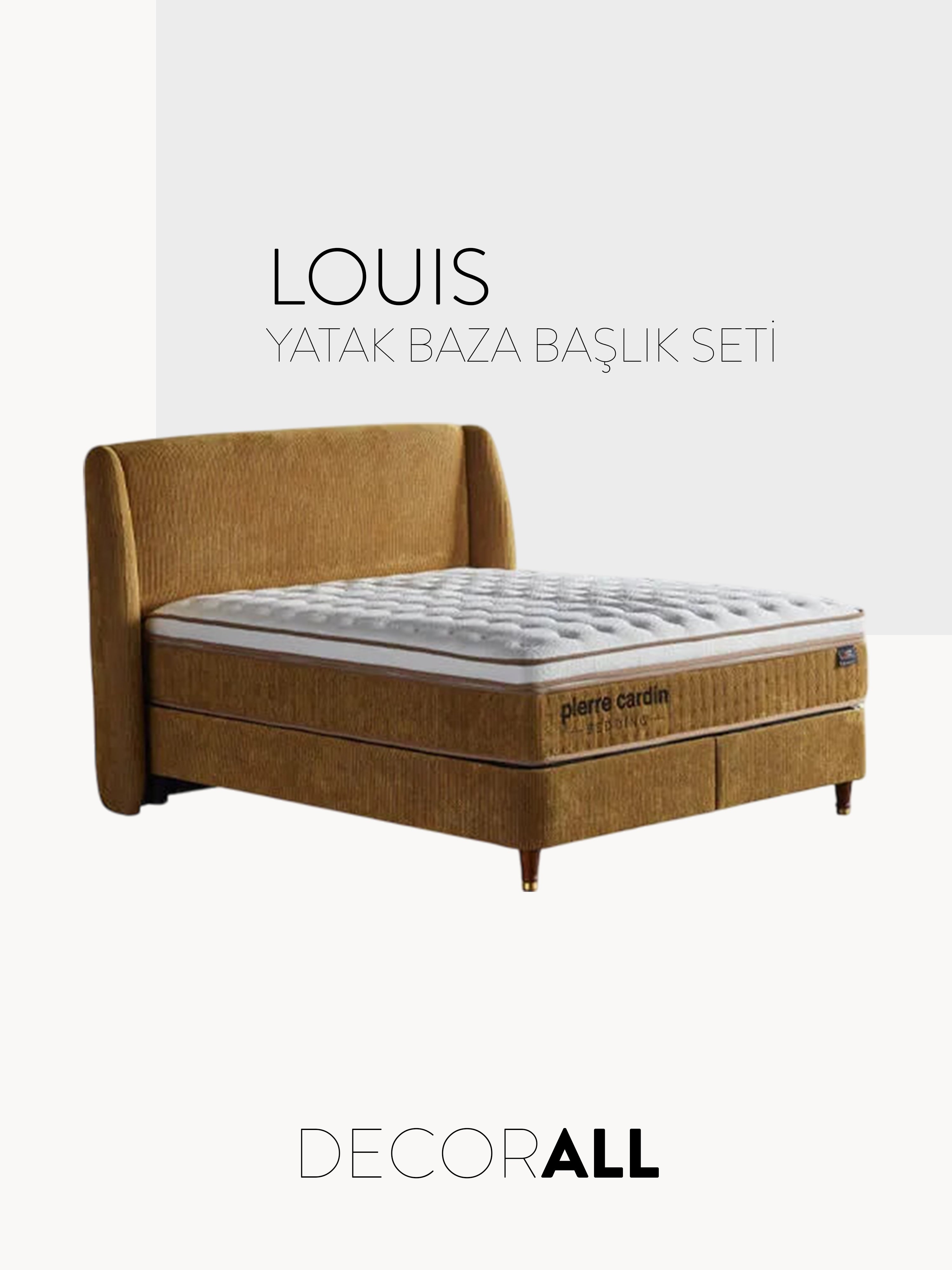 Louis Yatak Baza Başlık Seti