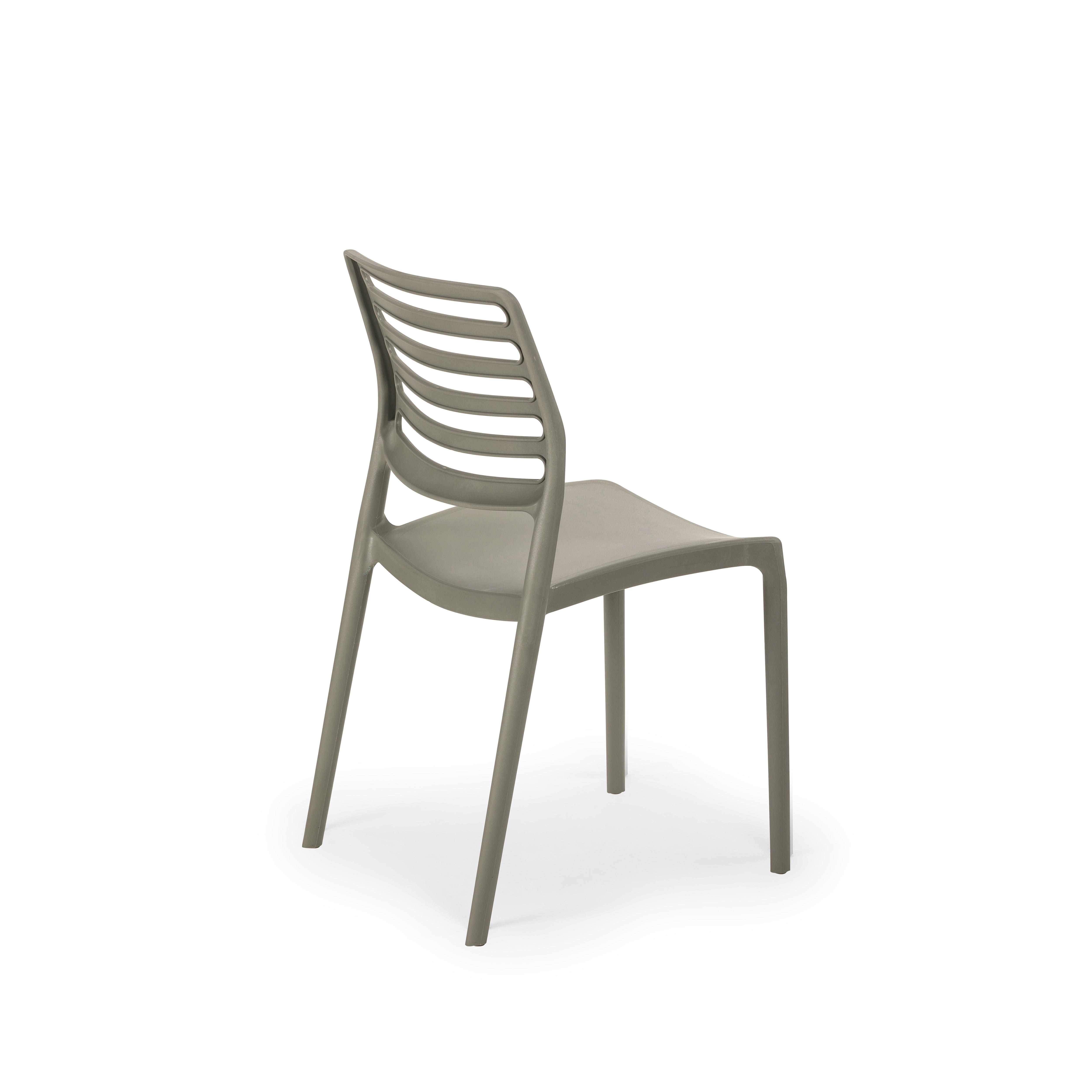 Louise Polipropilen Sandalye Çimento Gri