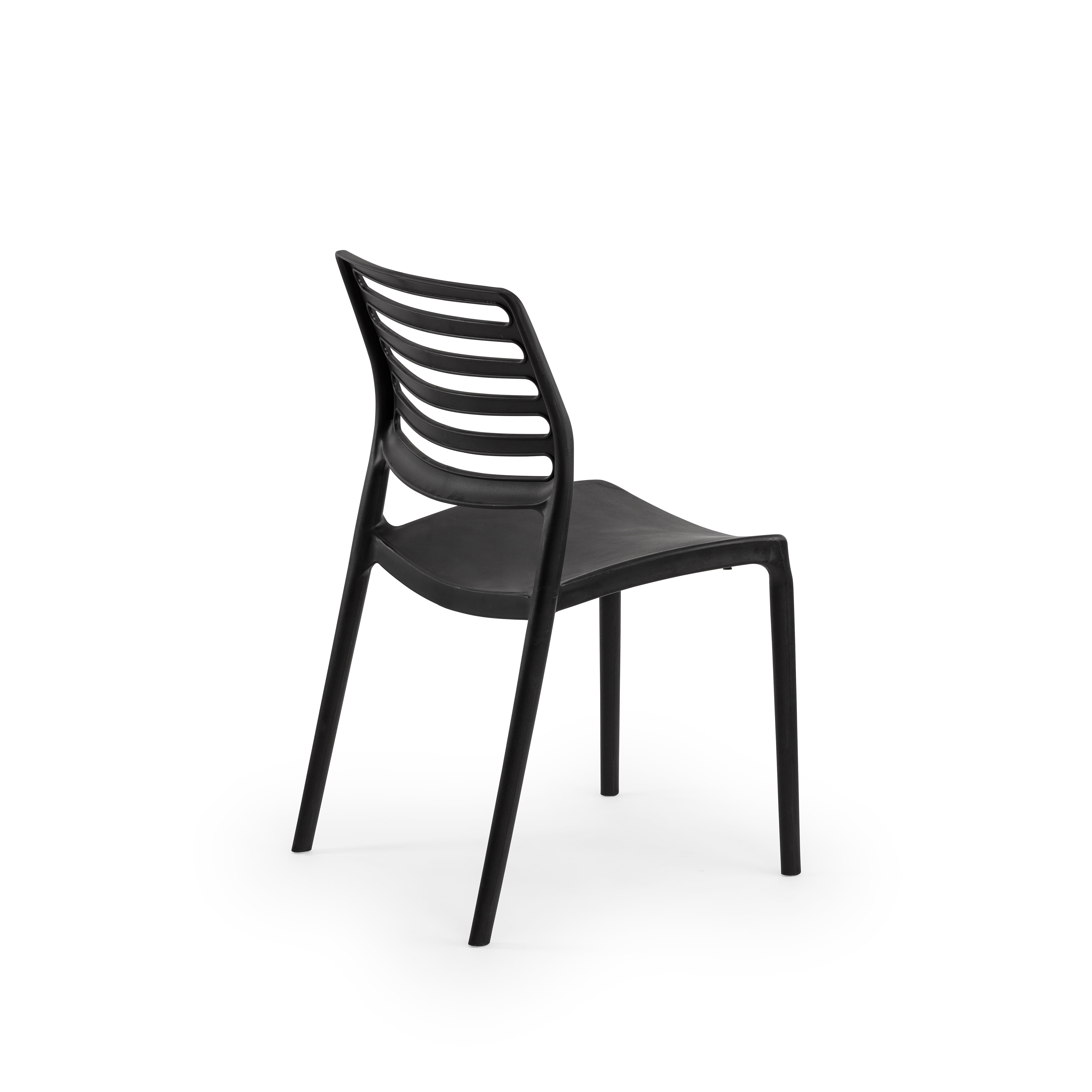 Louise Polipropilen Sandalye Siyah