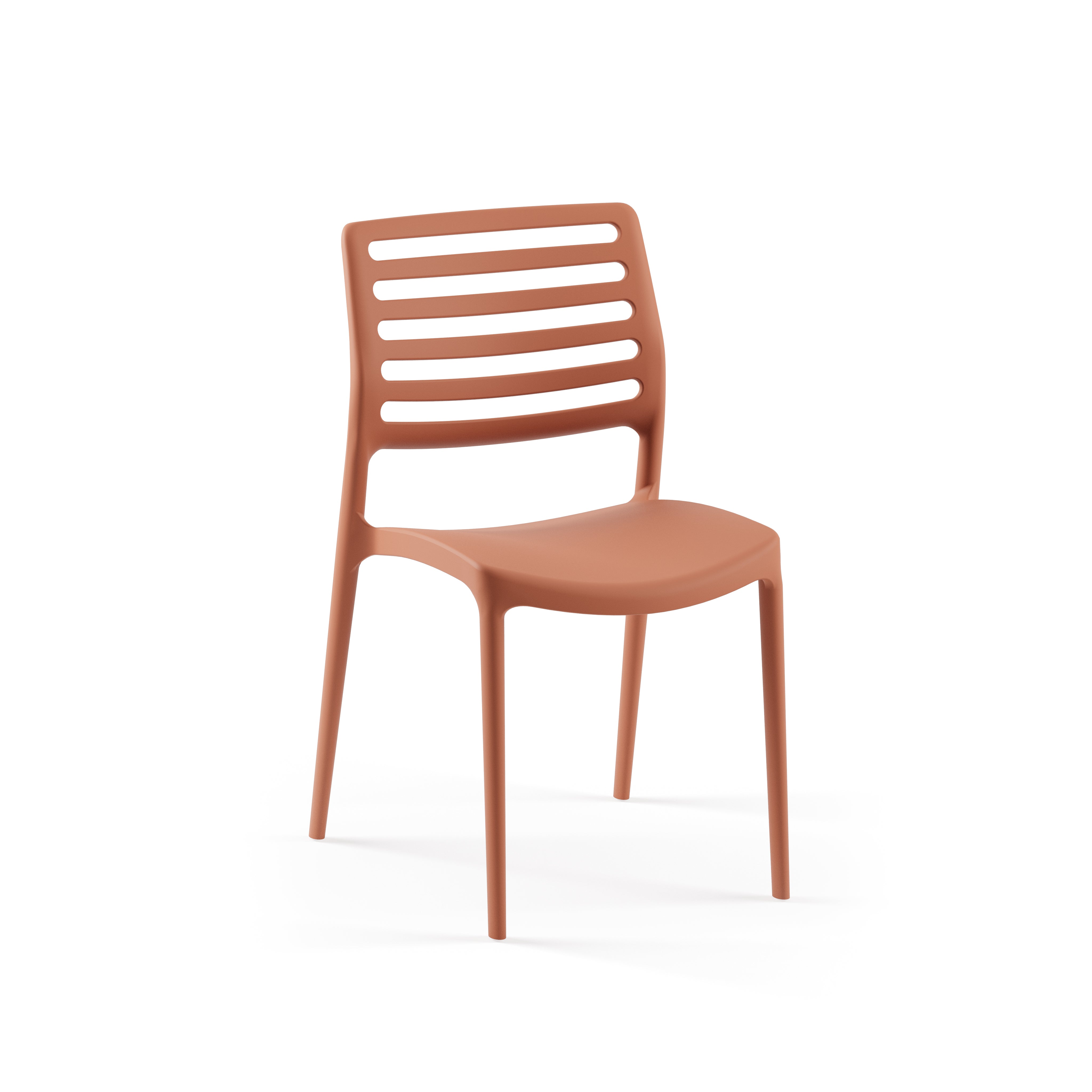 Louise Polipropilen Sandalye Terakota