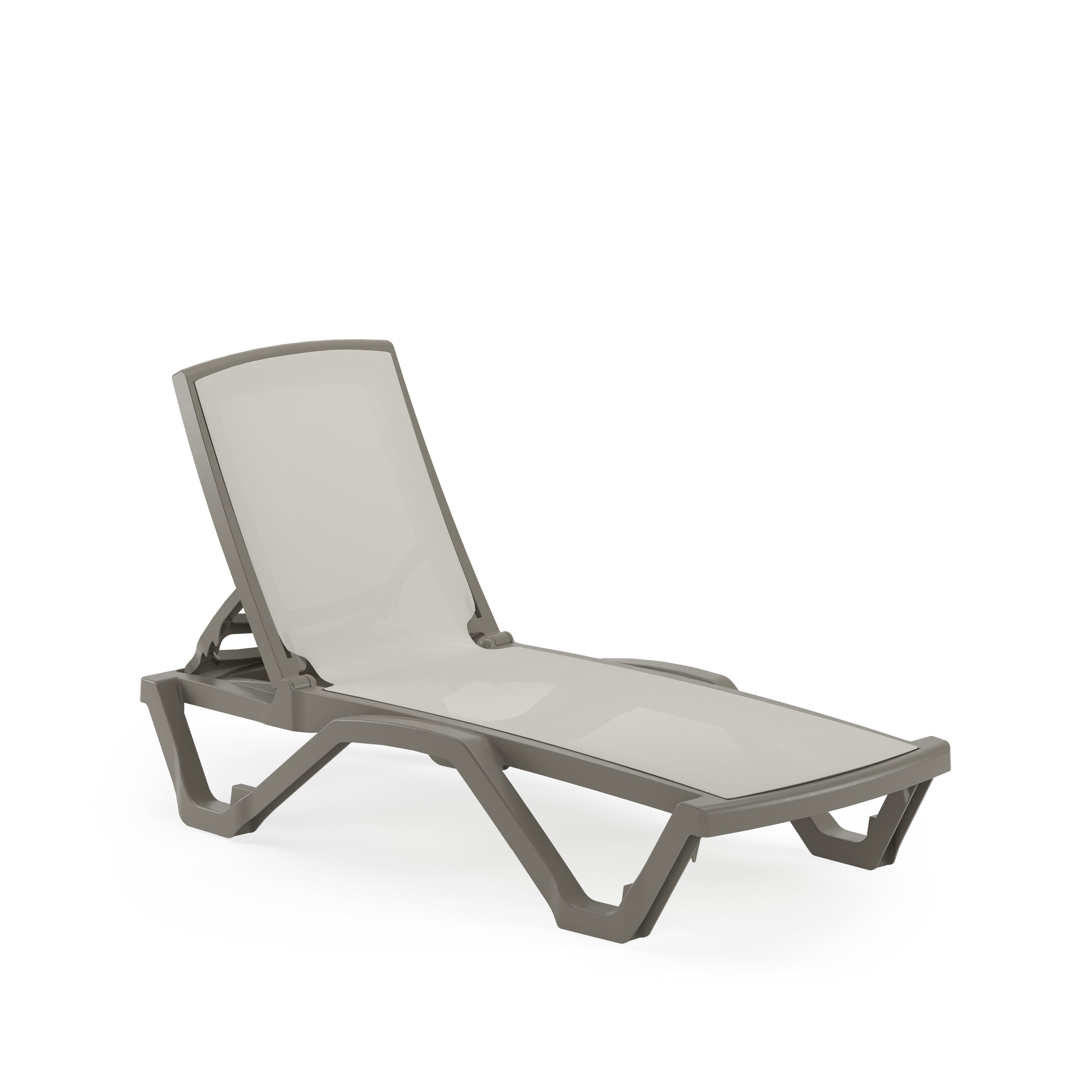 Mare Kolsuz Polipropilen Şezlong Vizon Bej Kum Beji