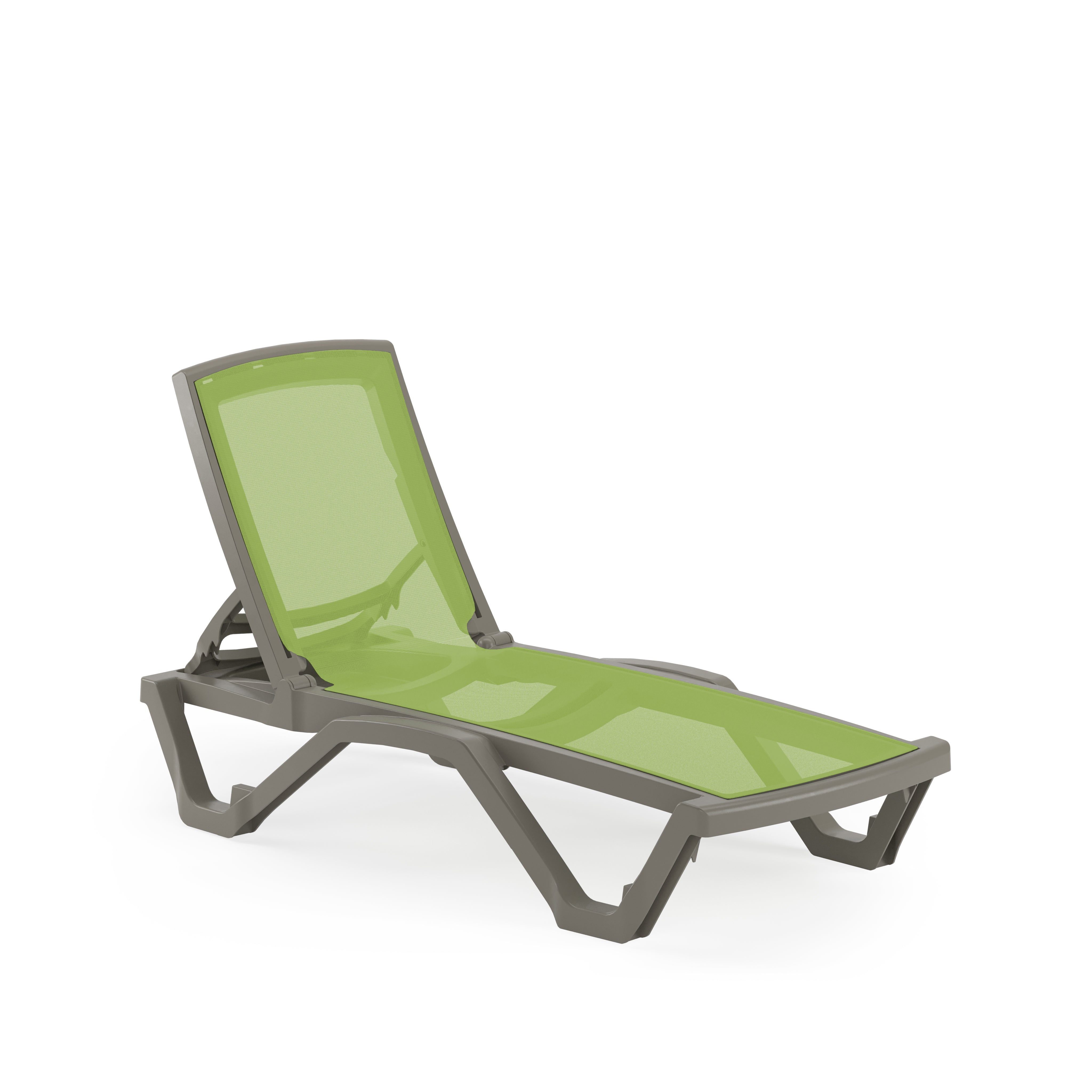 Mare Kolsuz Polipropilen Şezlong Vizon Yeşil