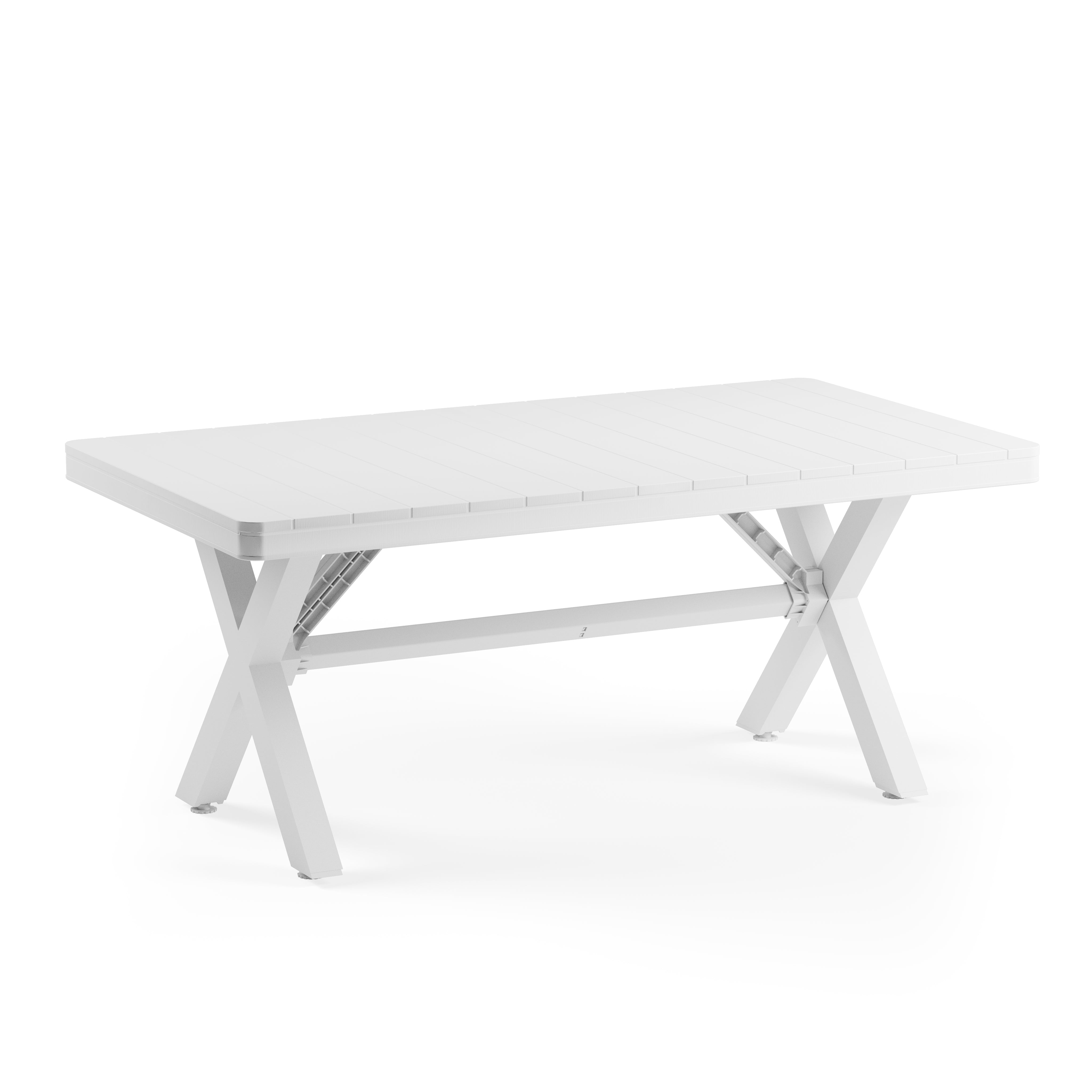 Maroon Dikdörtgen Polipropilen Masa Beyaz