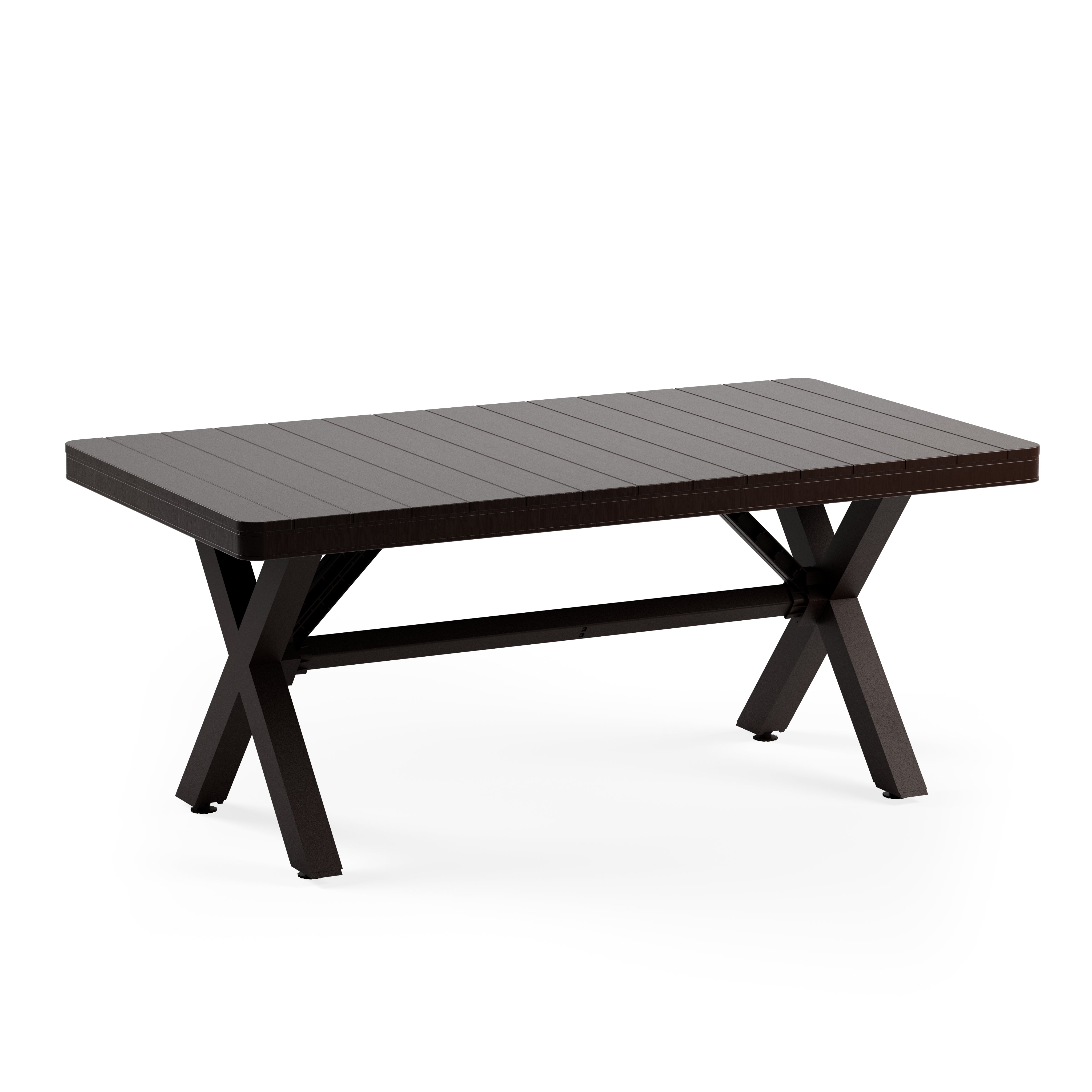 Maroon Dikdörtgen Polipropilen Masa Venge