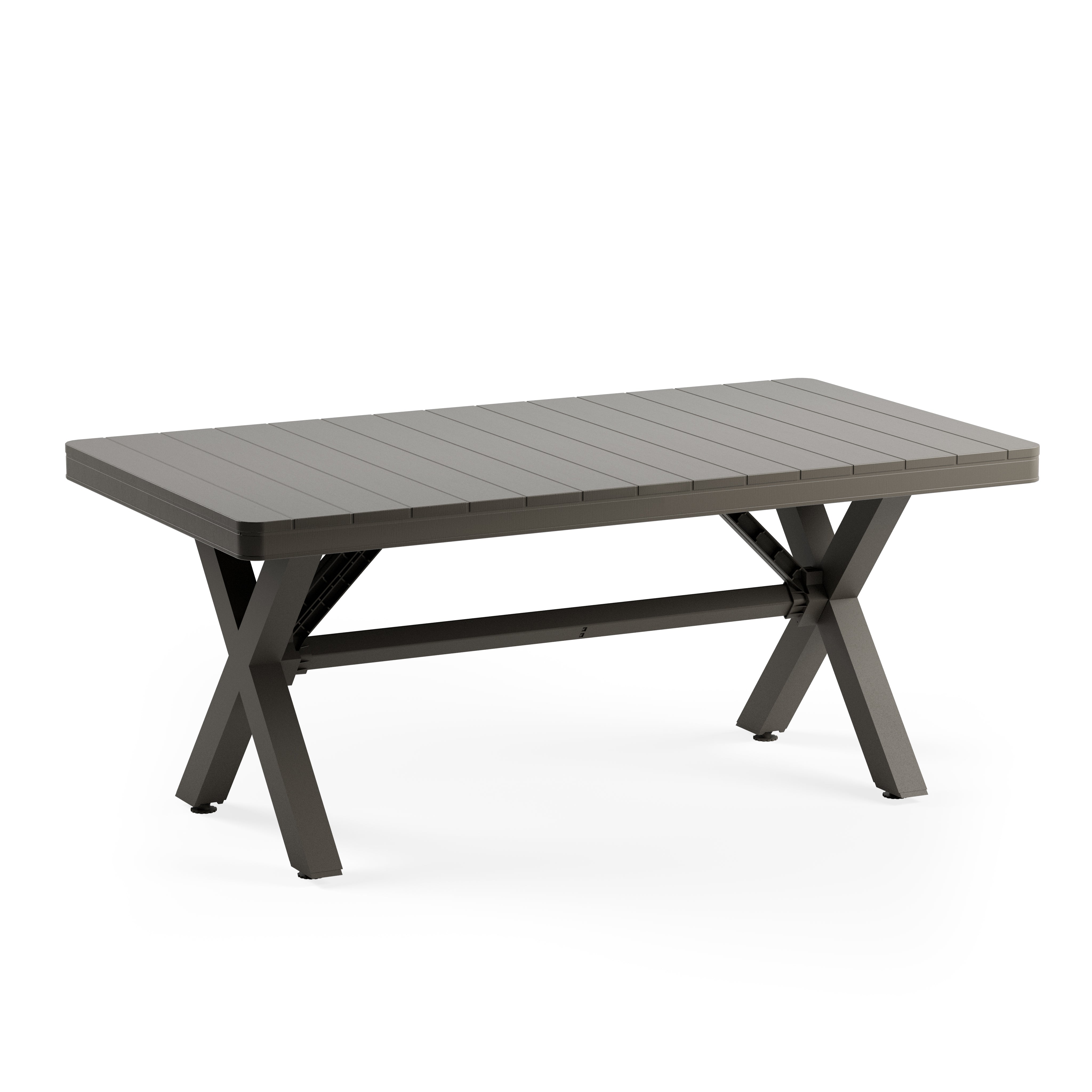 Maroon Dikdörtgen Polipropilen Masa Vizon