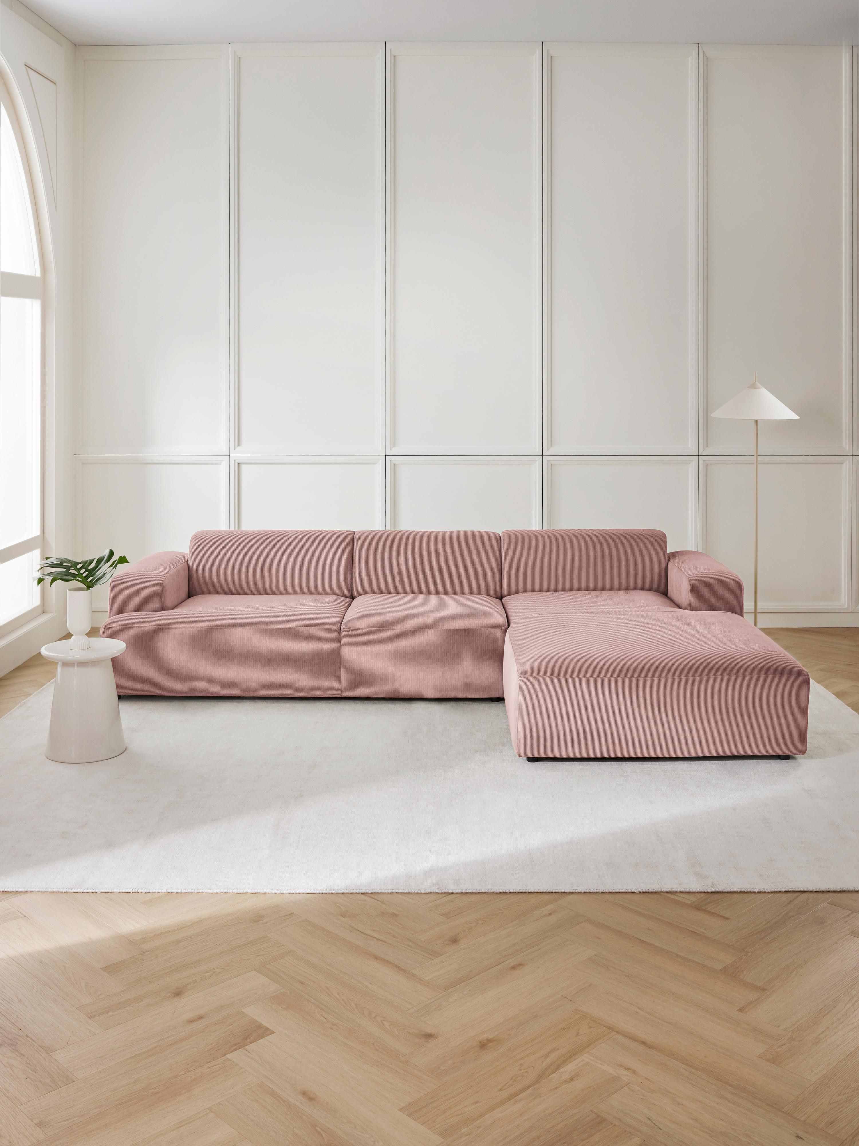 Mira Large Köşe Koltuk Pembe Fitilli