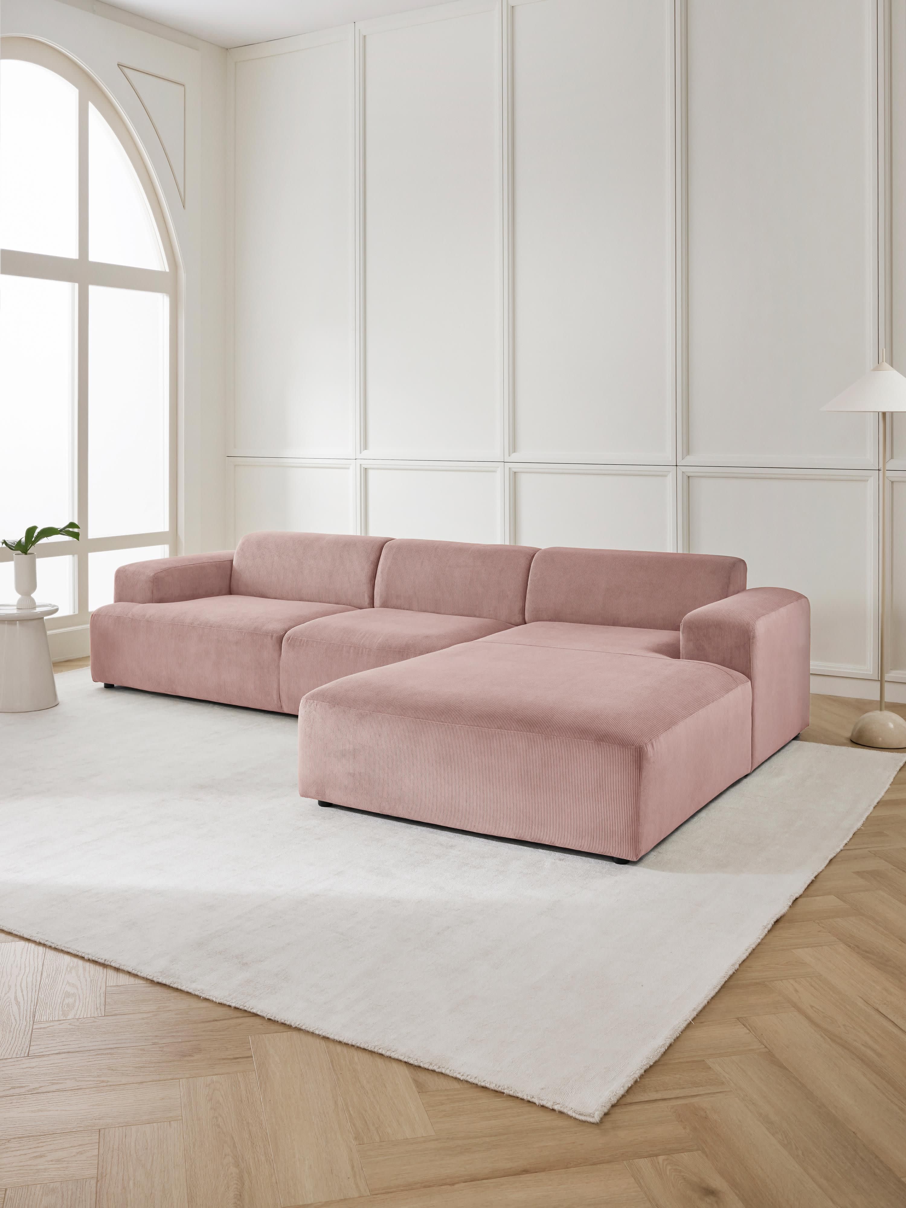 Mira Large Köşe Koltuk Pembe Fitilli