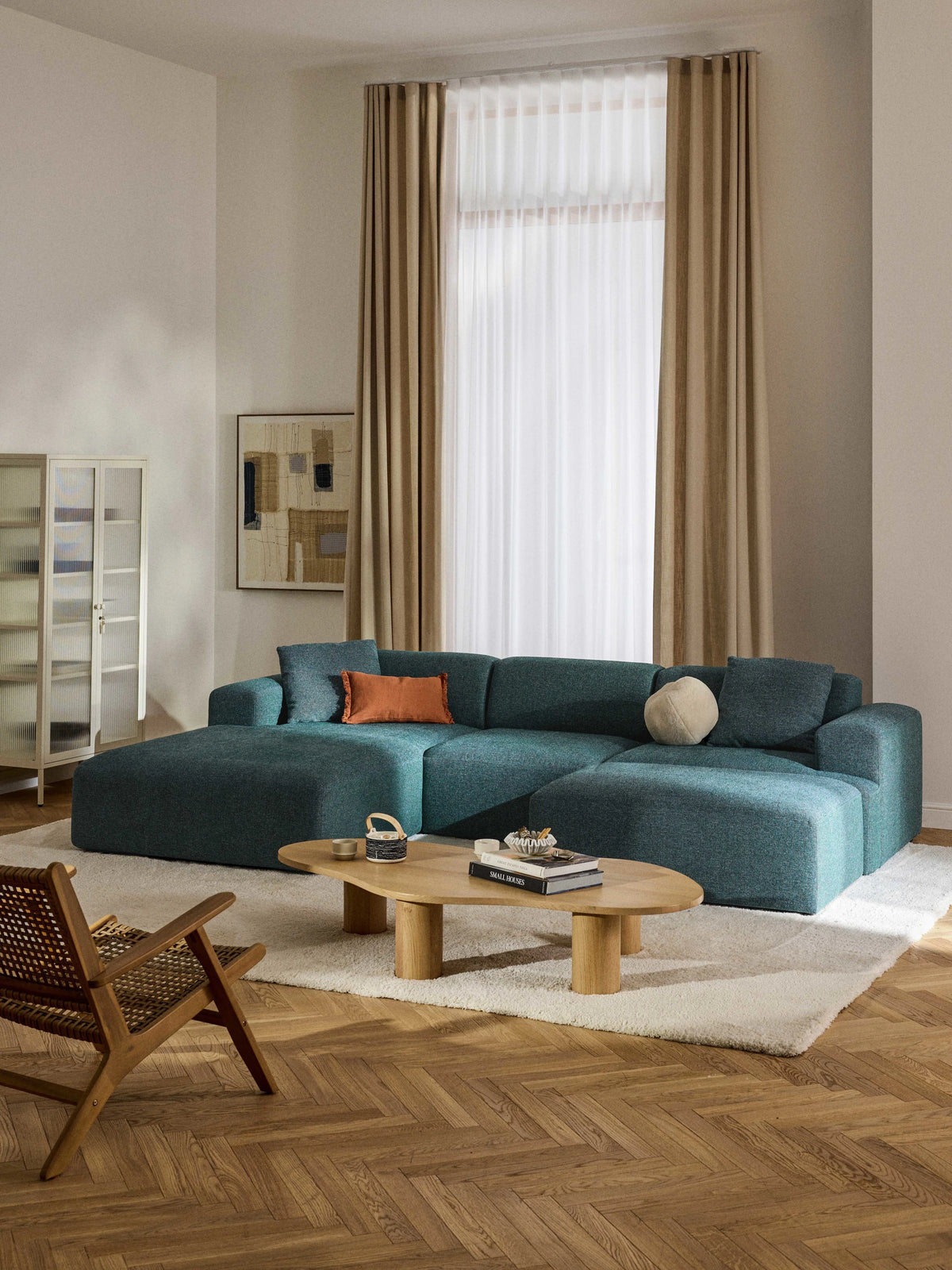 Mira Large Köşe Koltuk Turkuaz