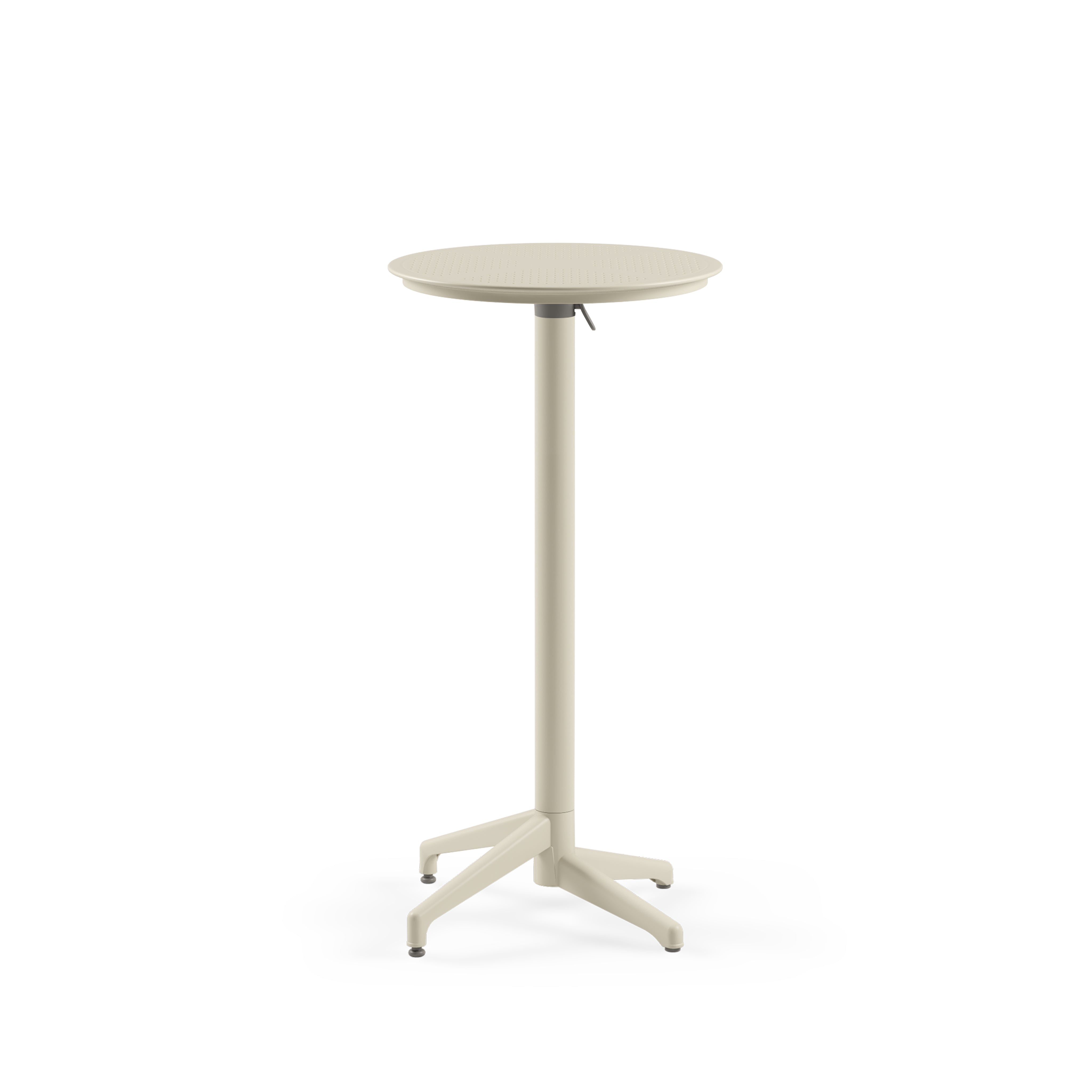 Moon Yuvarlak Polipropilen Bar Masası Bej