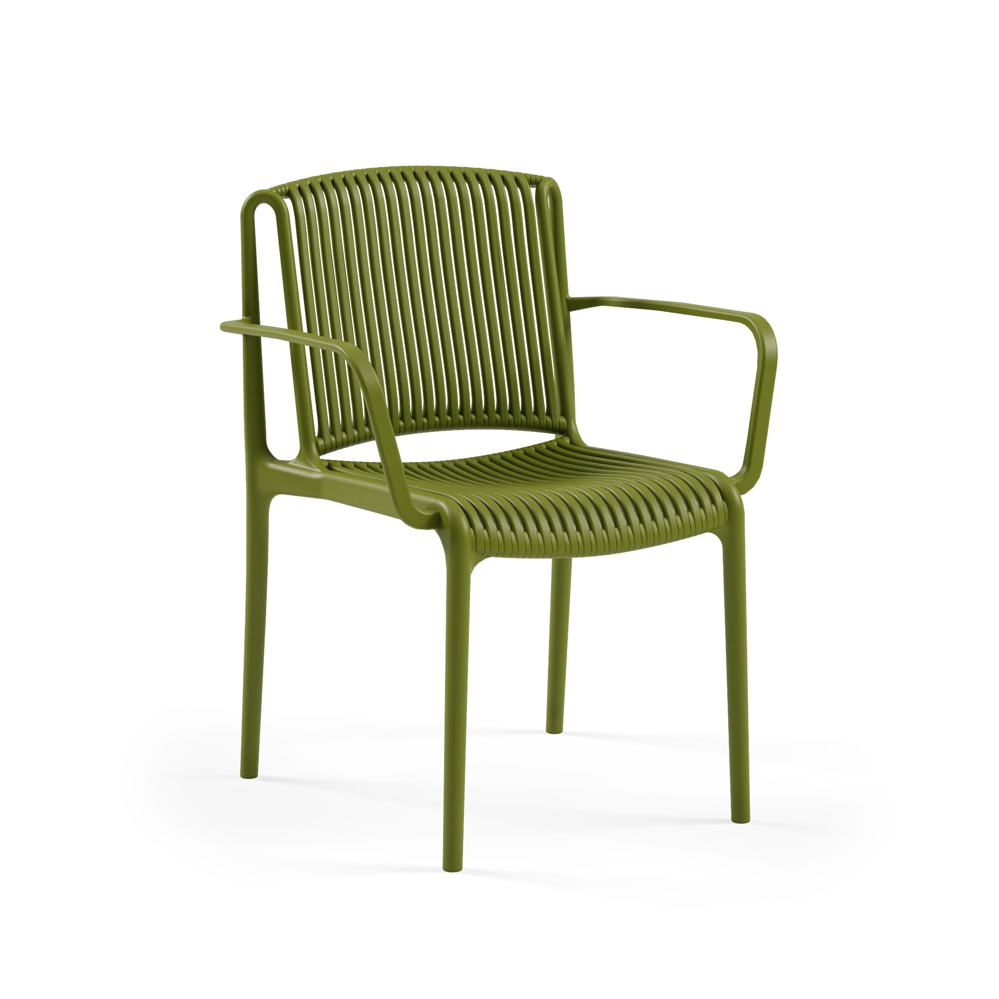 Nes Kollu Polipropilen Sandalye Haki Yeşil