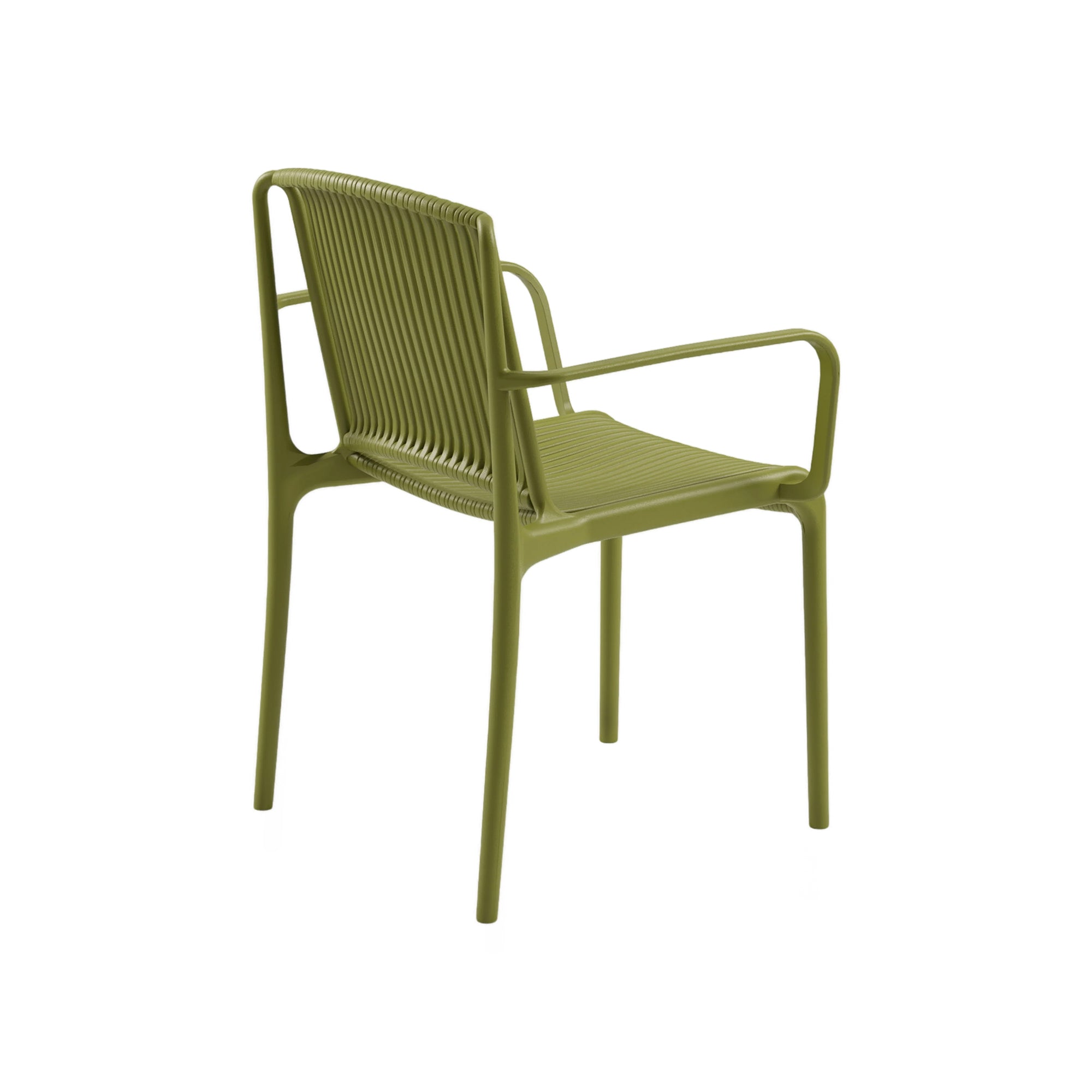 Nes Kollu Polipropilen Sandalye Haki Yeşil