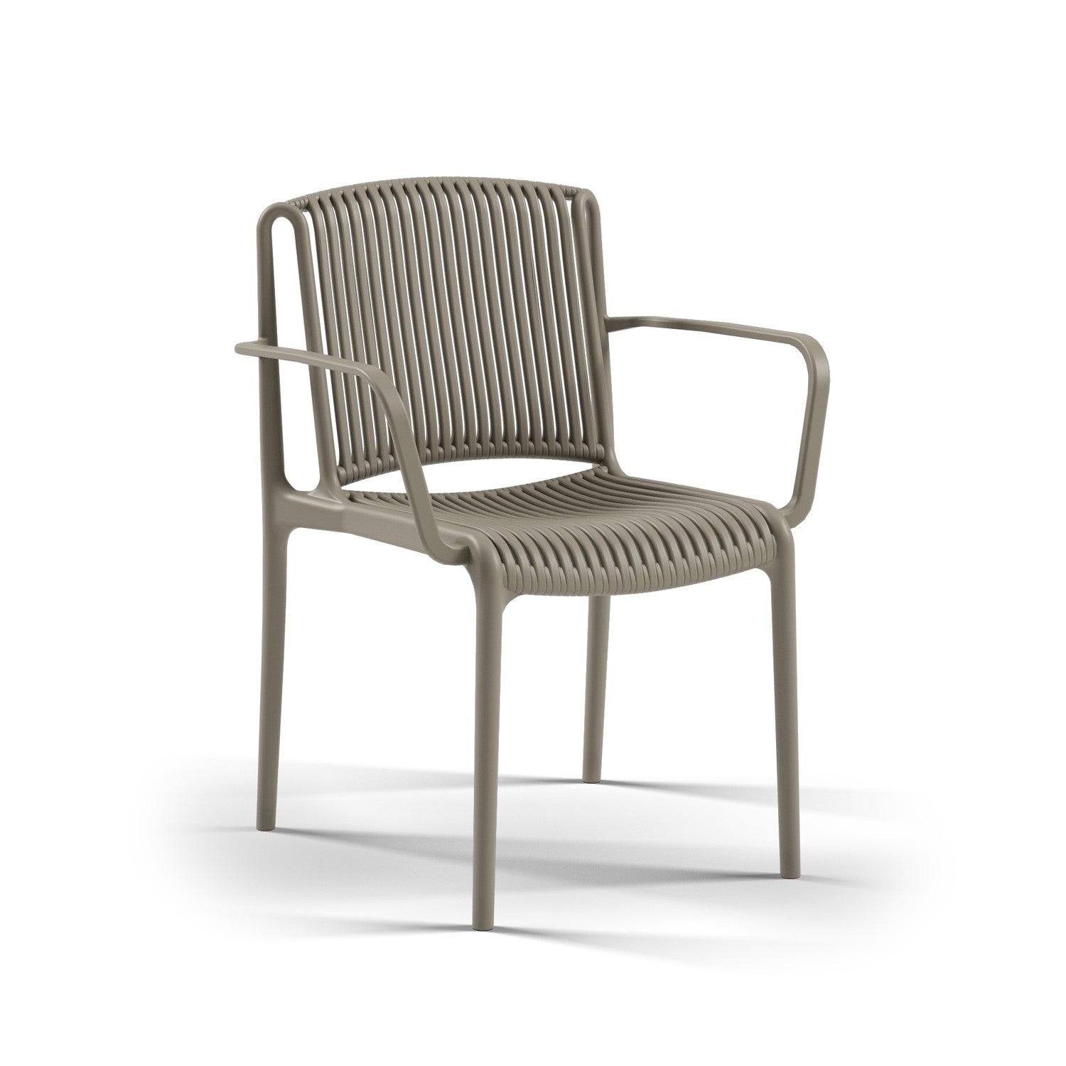 Nes Kollu Polipropilen Sandalye Vizon