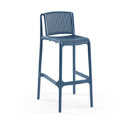 Nes Polipropilen Bar Sandalyesi Saks Mavi 75 cm - 4 adet