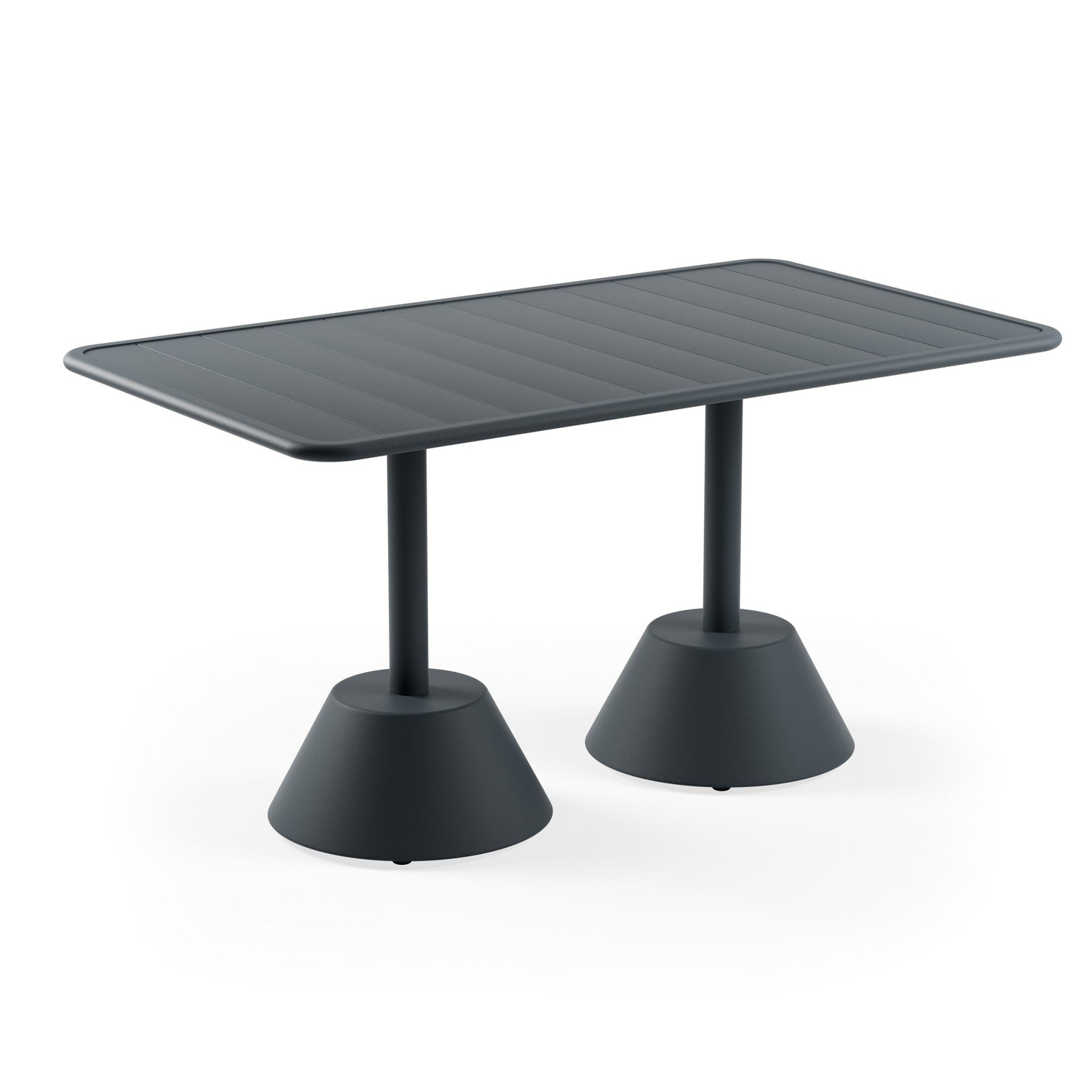 Nova Dikdörtgen Alüminyum Masa Antrasit 80x120 cm