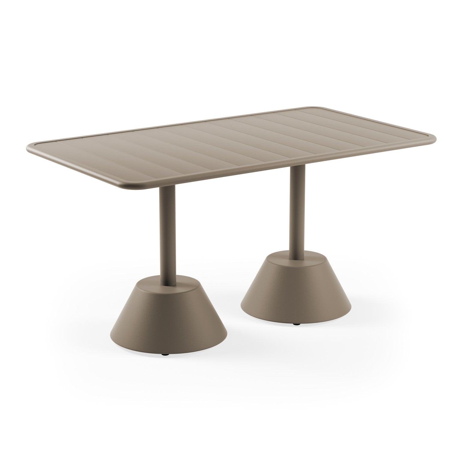 Nova Dikdörtgen Alüminyum Masa Kapuçino 80x120 cm