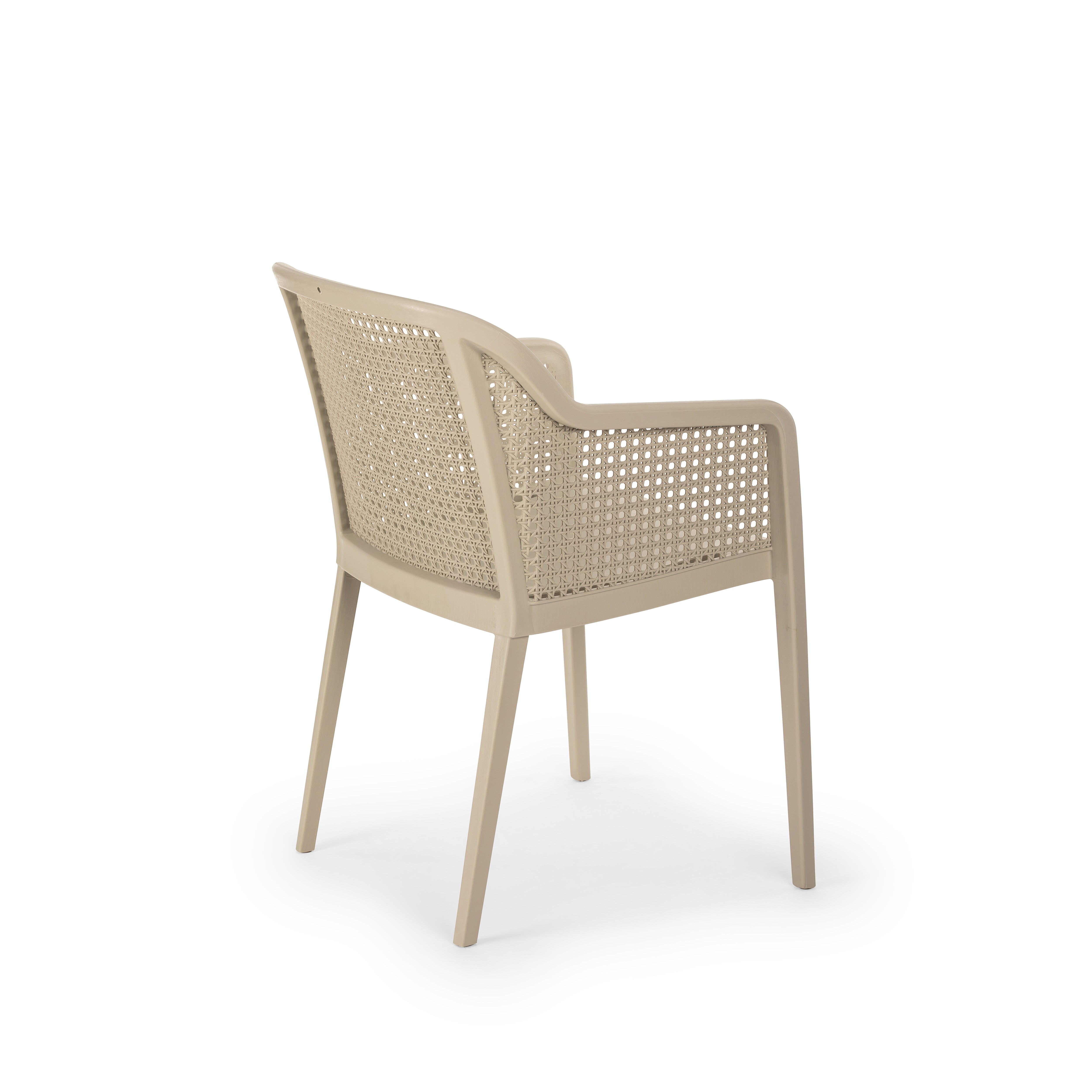 Octa Hazeran Görünümlü Polipropilen Sandalye Bej