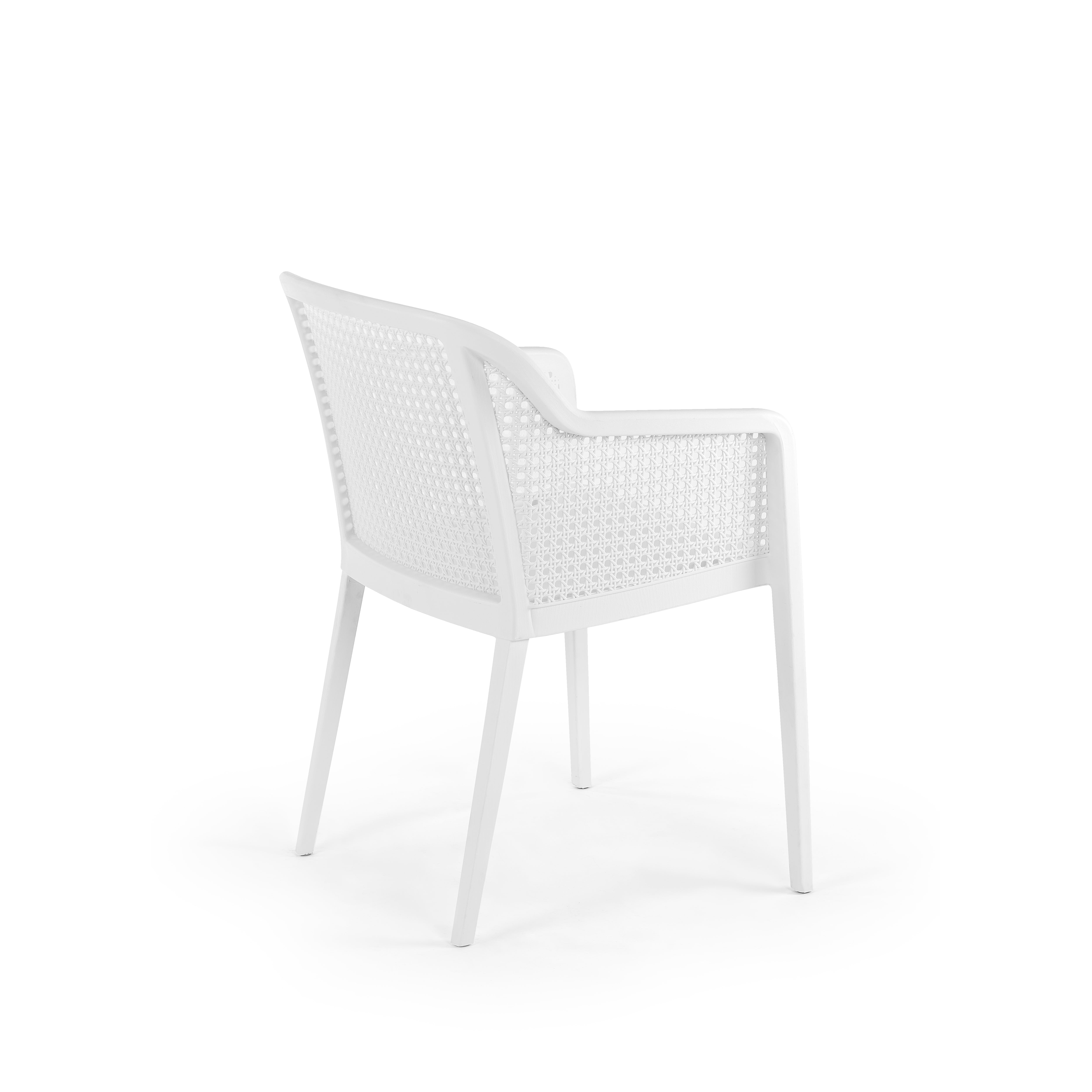 Octa Hazeran Görünümlü Polipropilen Sandalye Beyaz