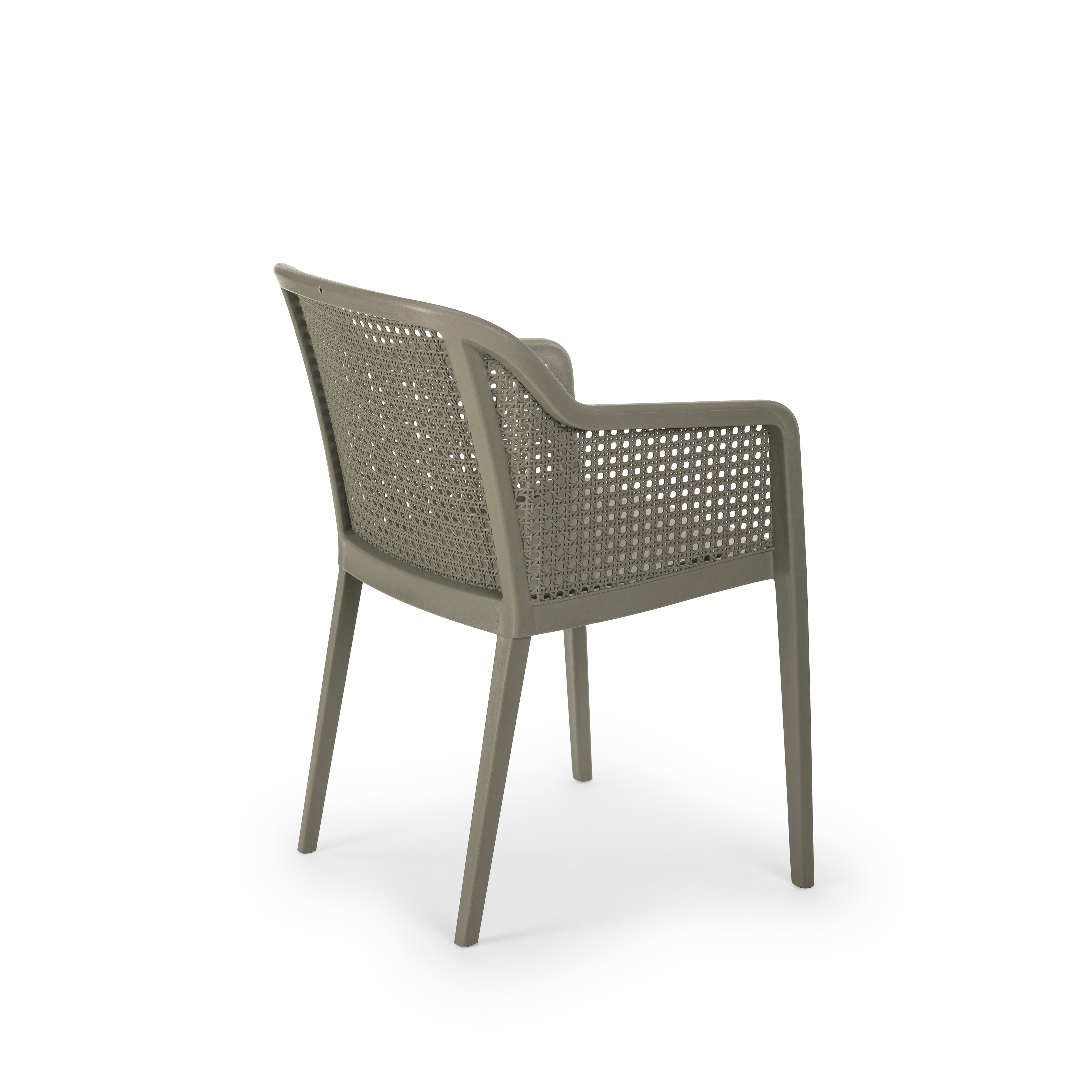 Octa Hazeran Görünümlü Polipropilen Sandalye Çimento Gri