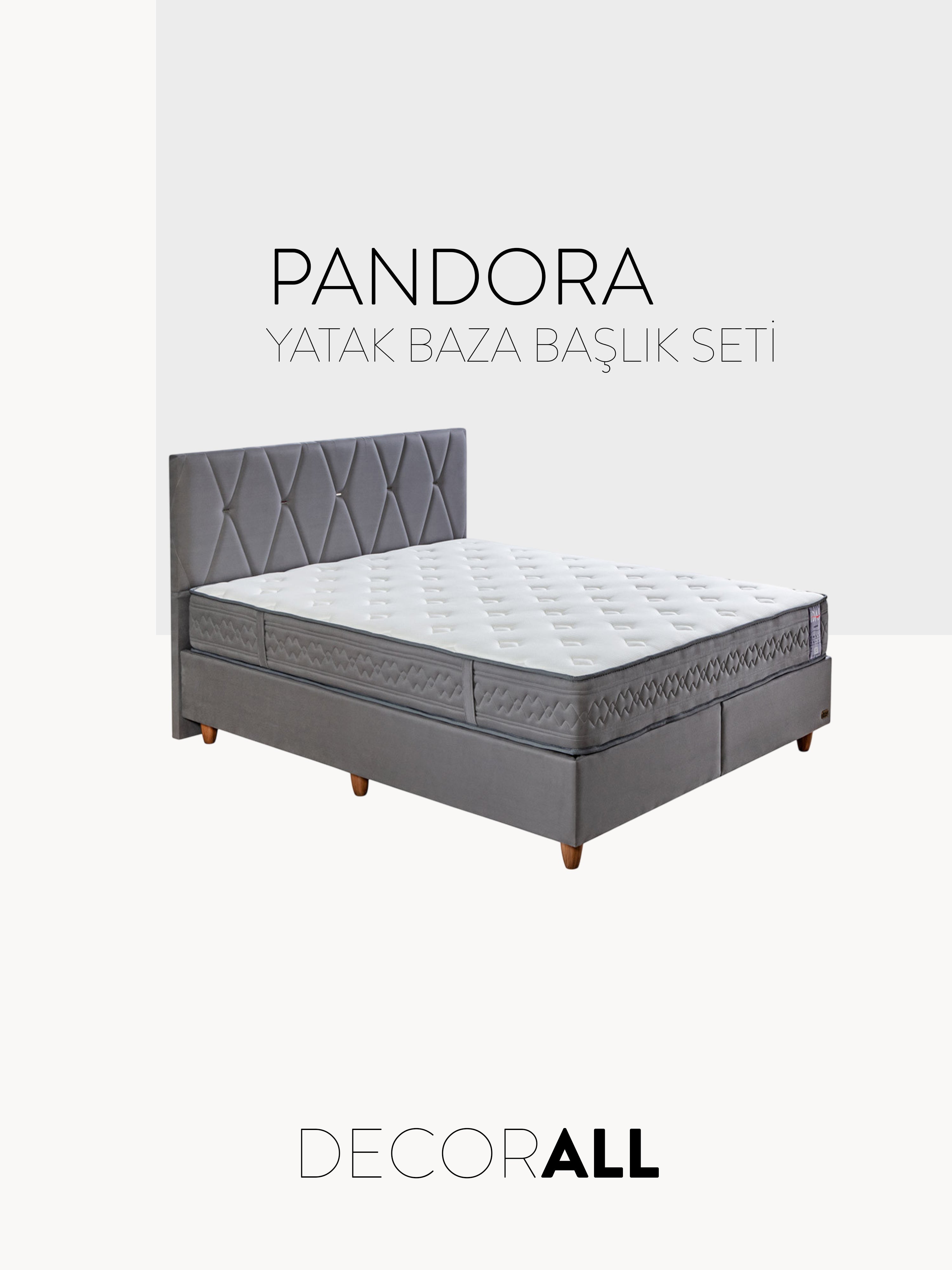 Pandora Yatak Baza Başlık Seti