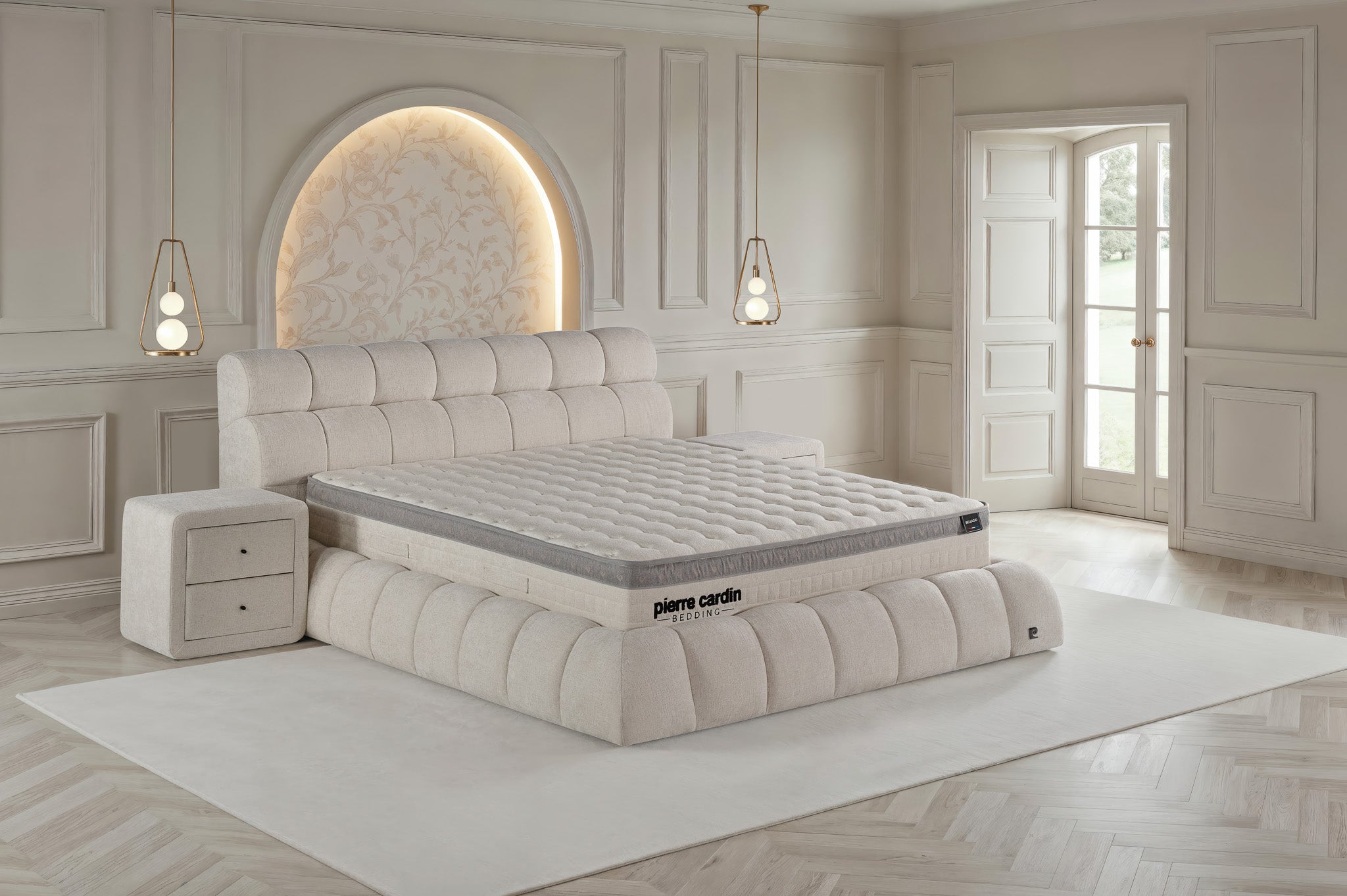 Pierre Cardin Bellagio Yatak Baza Başlık Seti