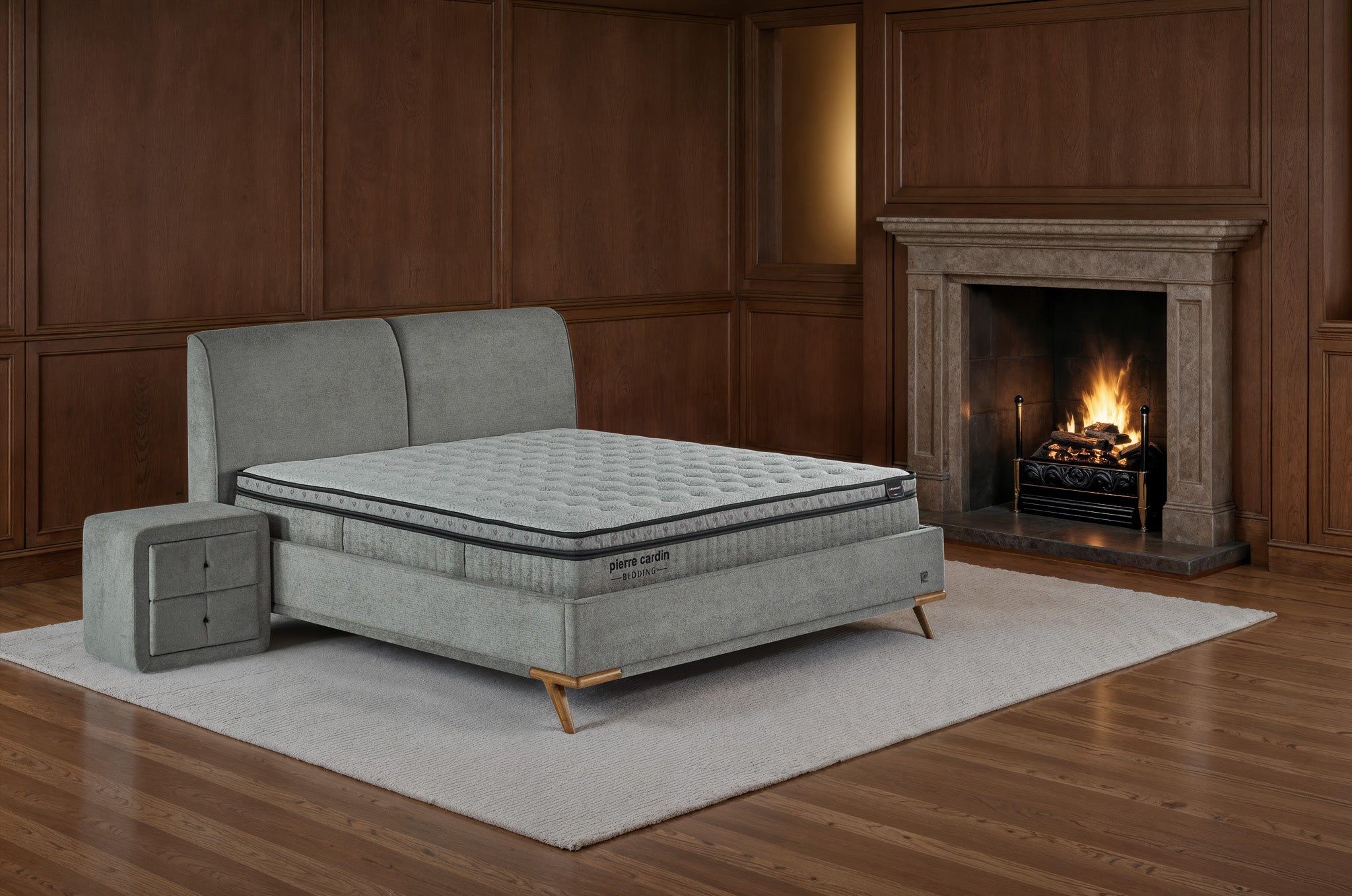 Pierre Cardin Clermont Yatak Baza Başlık Seti