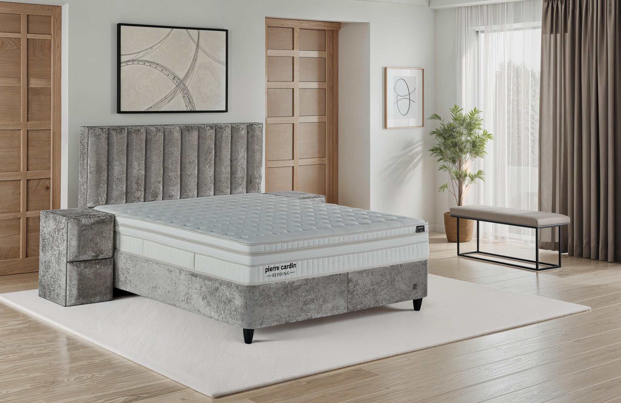 Pierre Cardin La Fayette Yatak Baza Başlık Seti