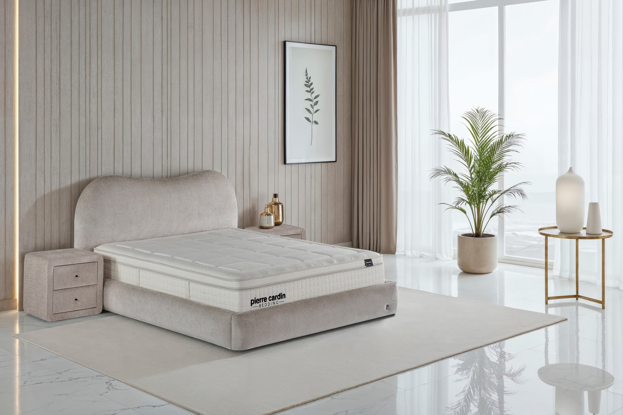 Pierre Cardin Lune Yatak Baza Başlık Seti