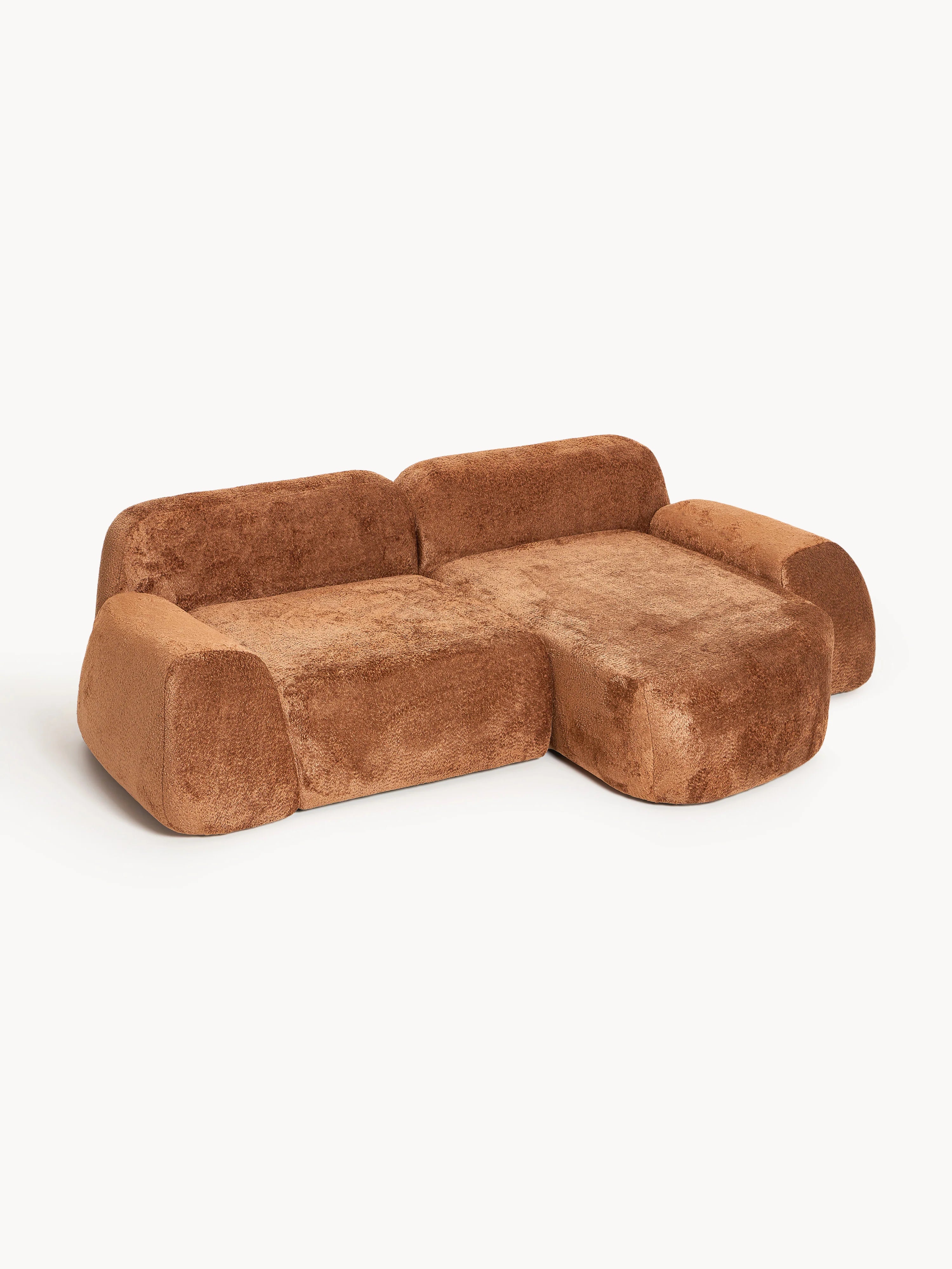 Prag Köşe Koltuk Terakota Teddy