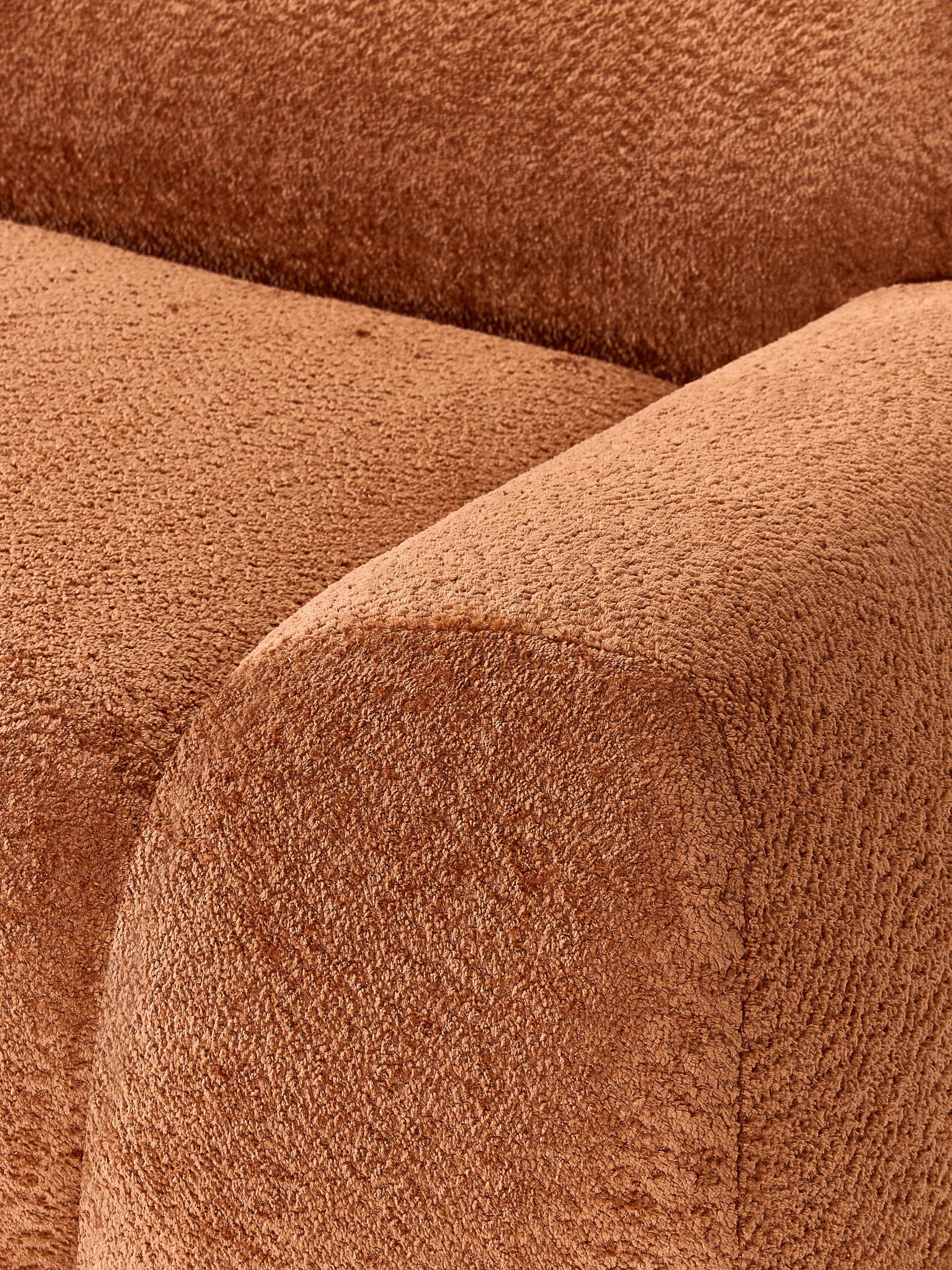 Prag Large Köşe Koltuk Terakota Teddy