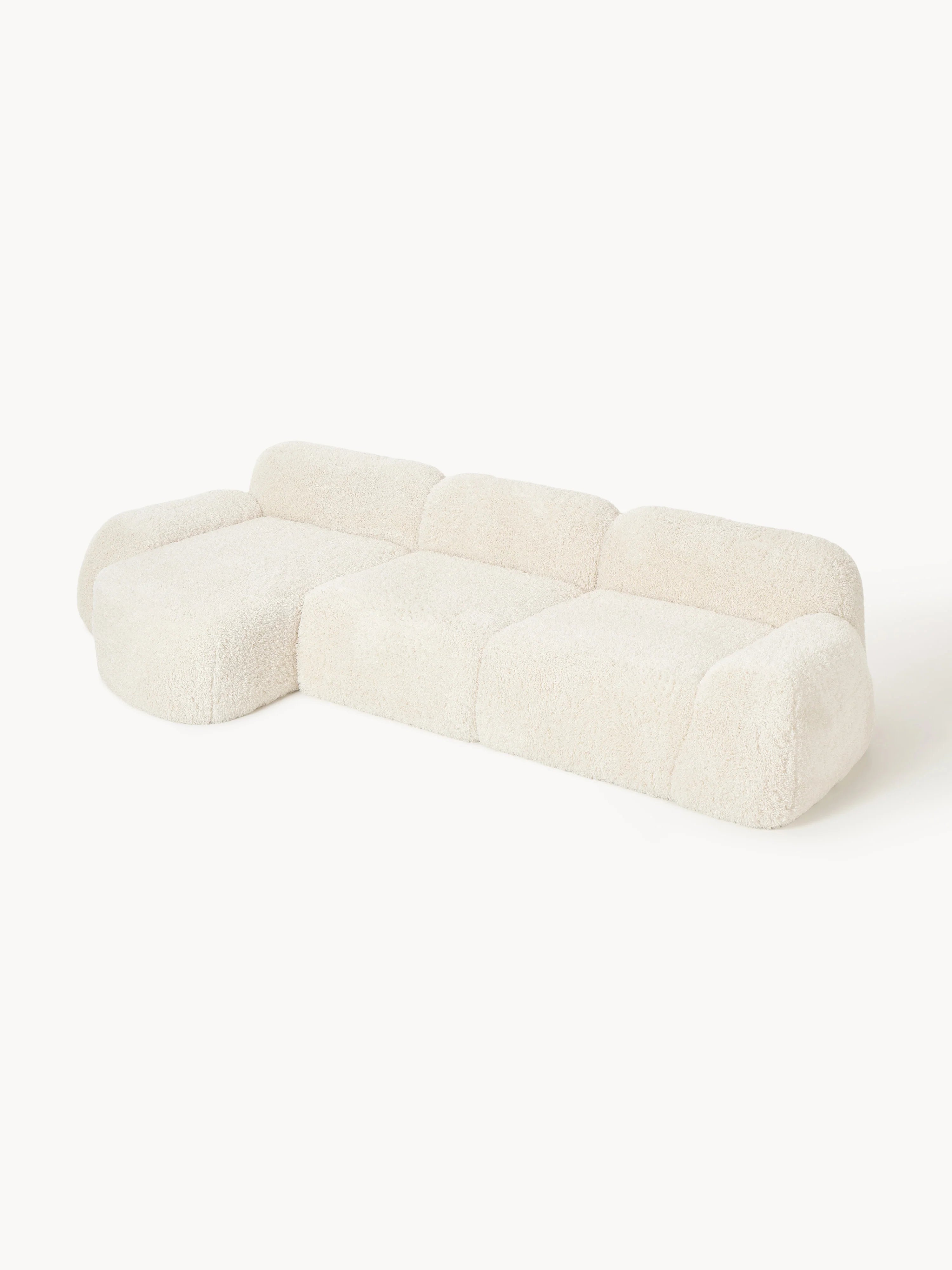 Prag Plus Köşe Koltuk Krem Beyaz Cozy Tüylü